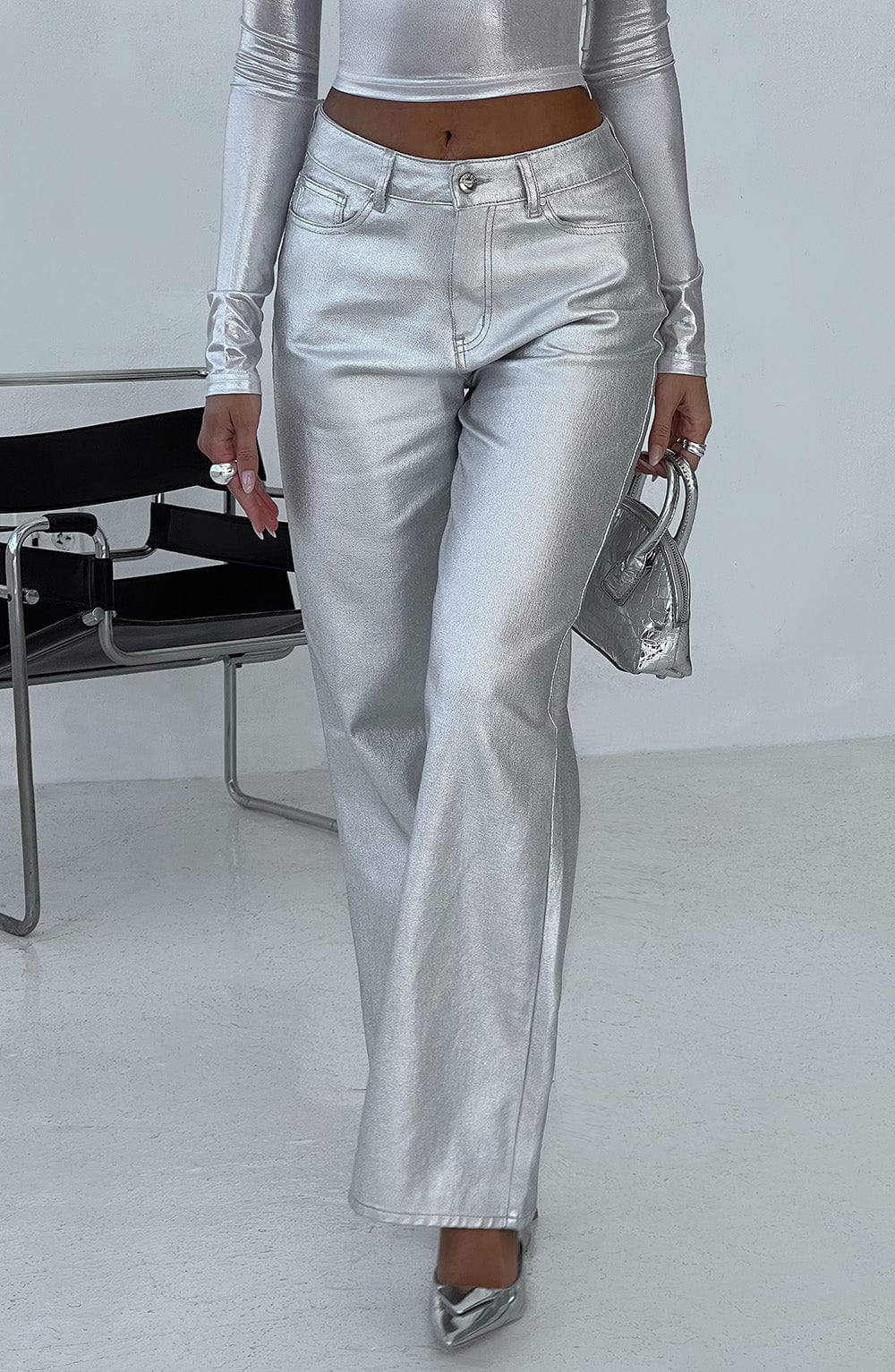 Cassidy Pant - Silver - Napalia
