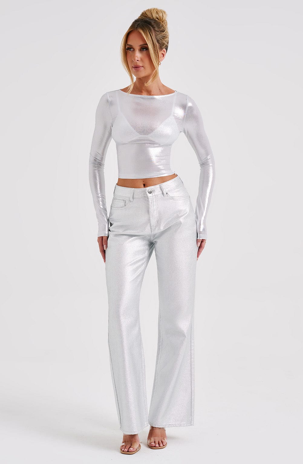 Cassidy Pant - Silver - Napalia