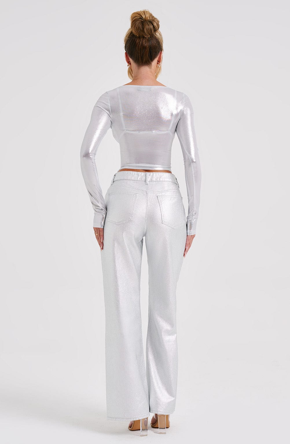 Cassidy Pant - Silver - Napalia