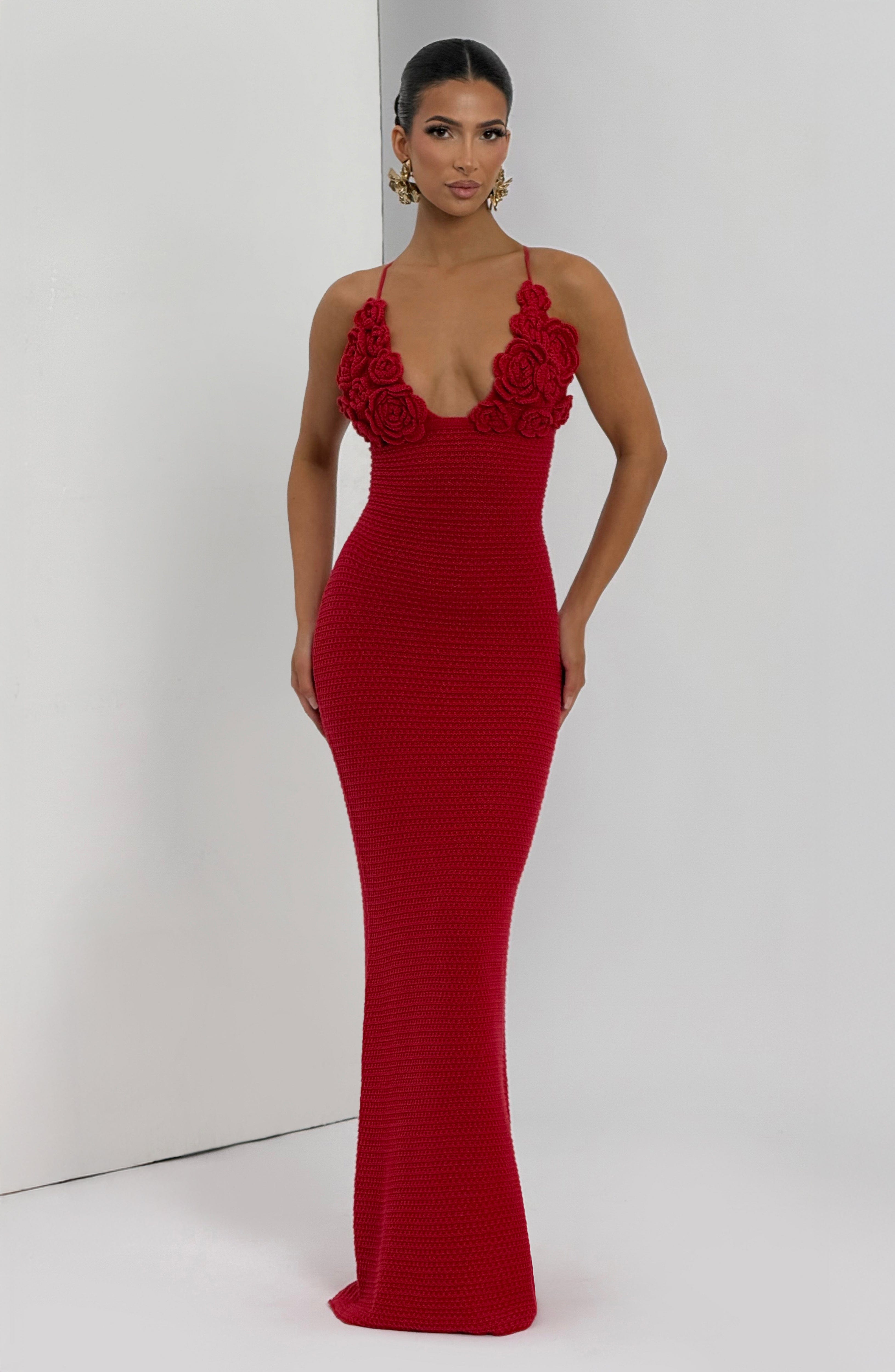 Celaena Maxi Dress - Red - Napalia