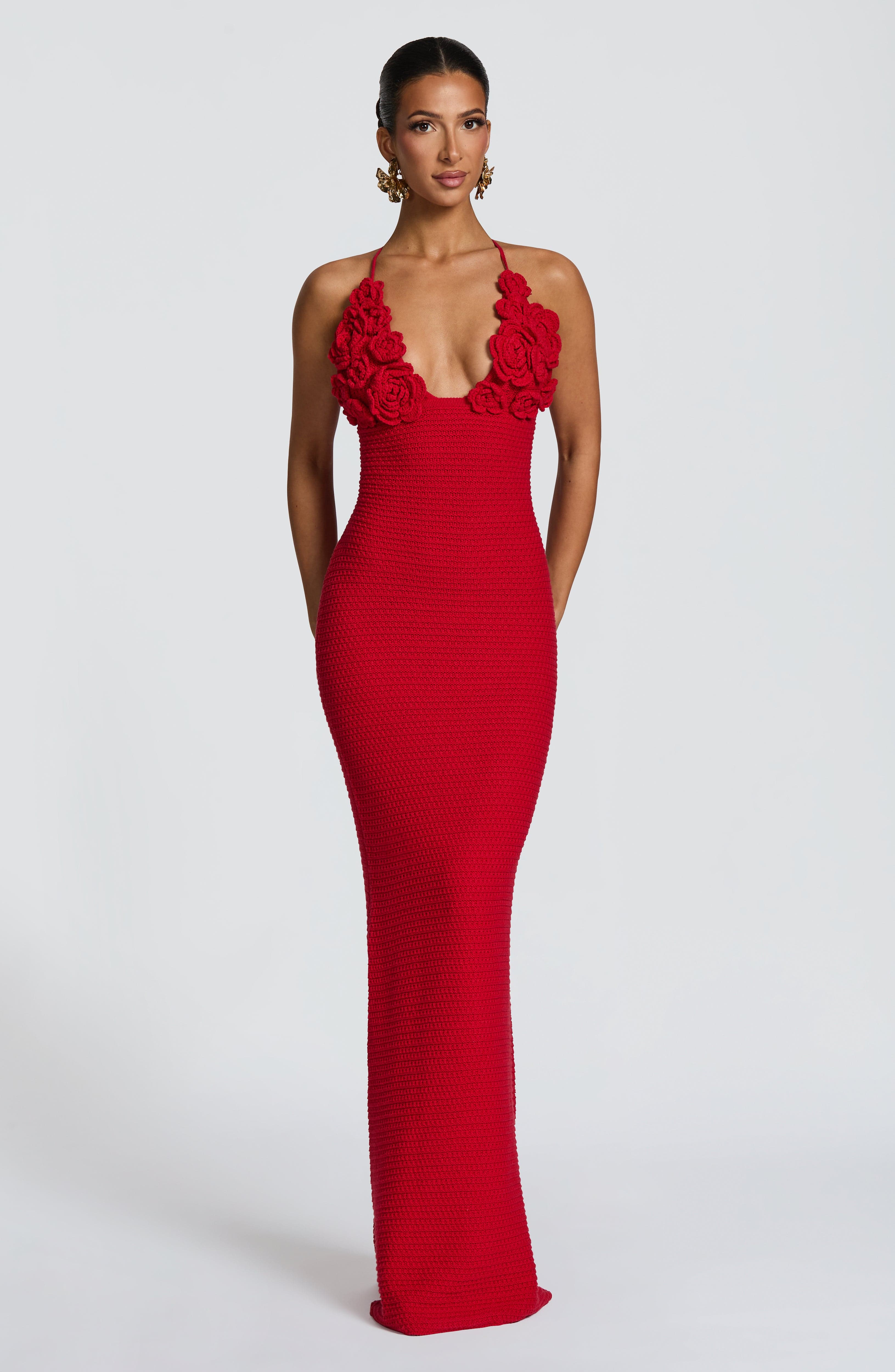 Celaena Maxi Dress - Red - Napalia