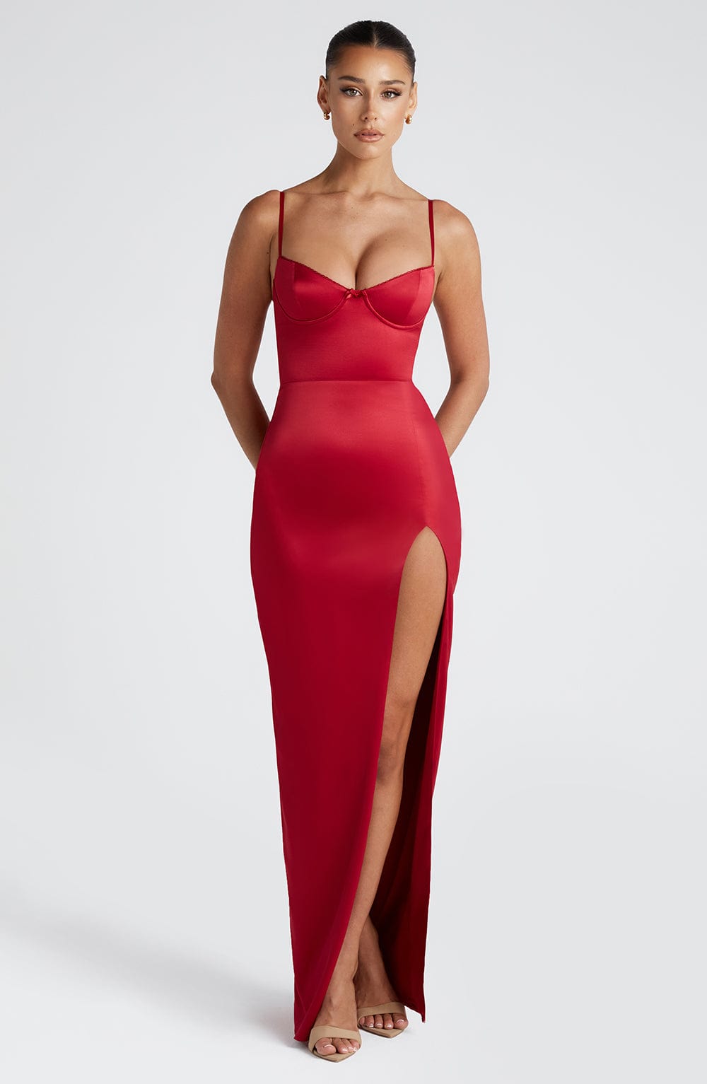 Clementine Maxi Dress - Red - Napalia