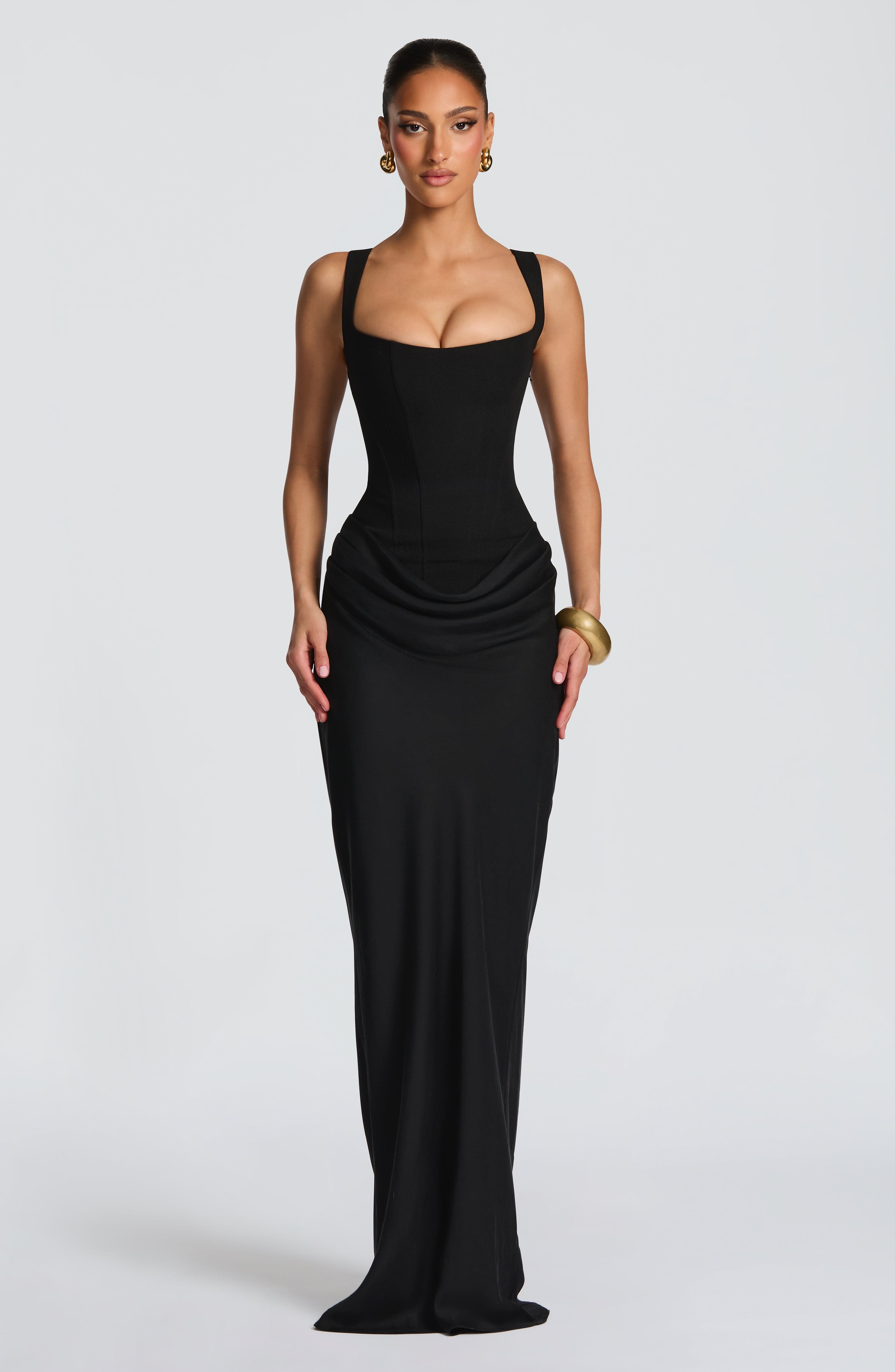 Cornelia Maxi Dress - Black - Napalia