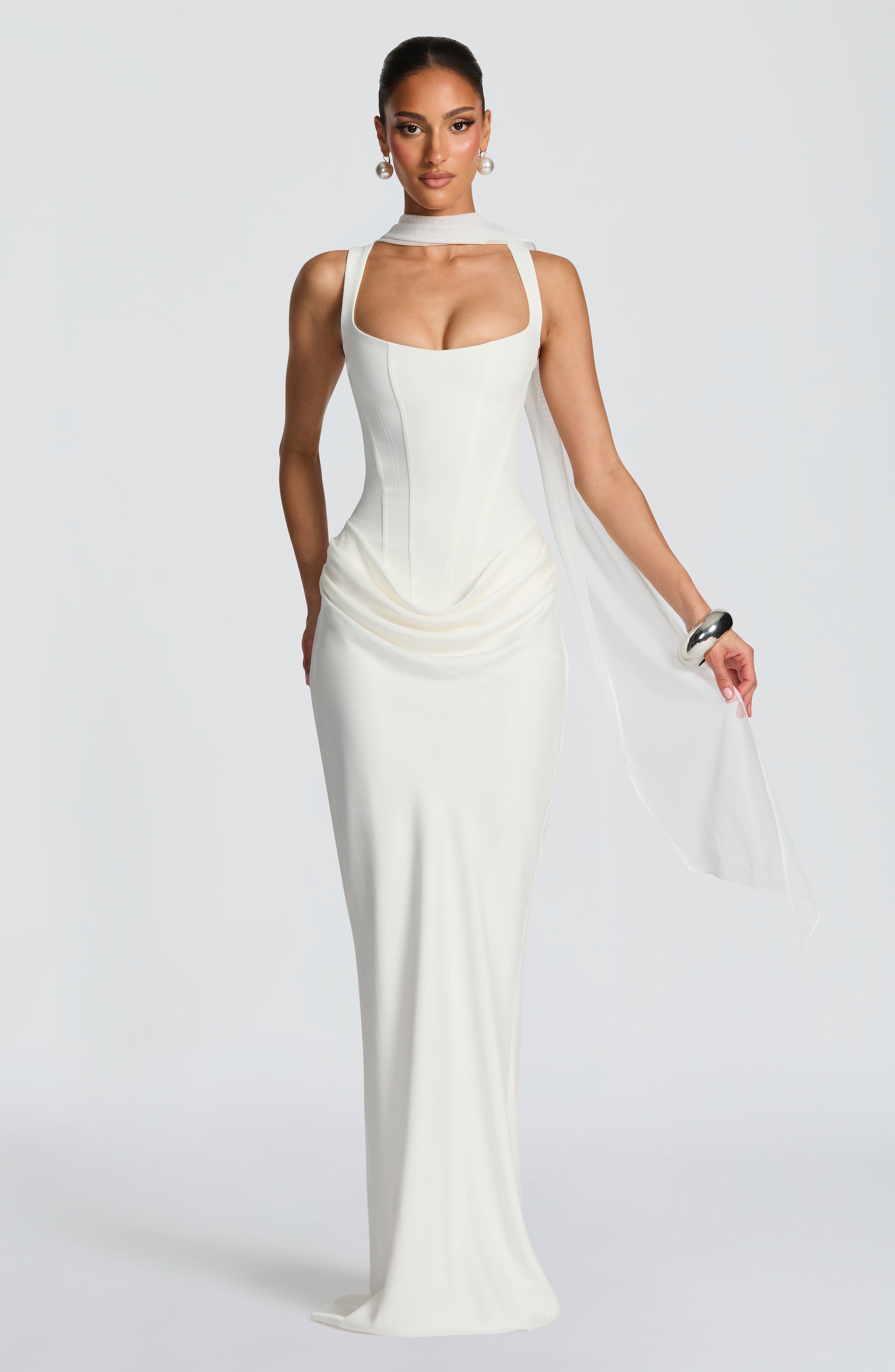 Cornelia Maxi Dress - Ivory - Napalia