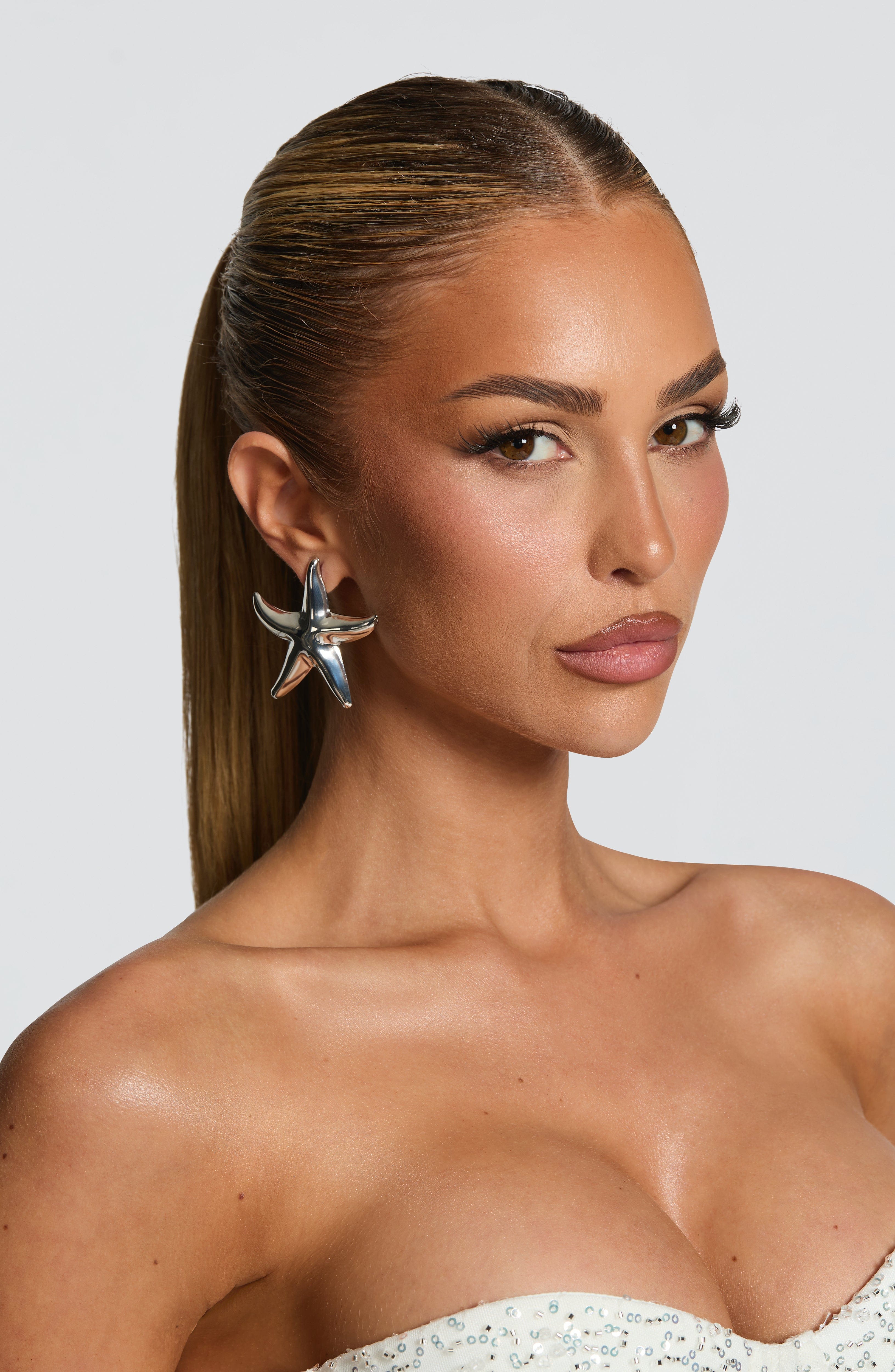 Dakona Earrings - Silver - Napalia