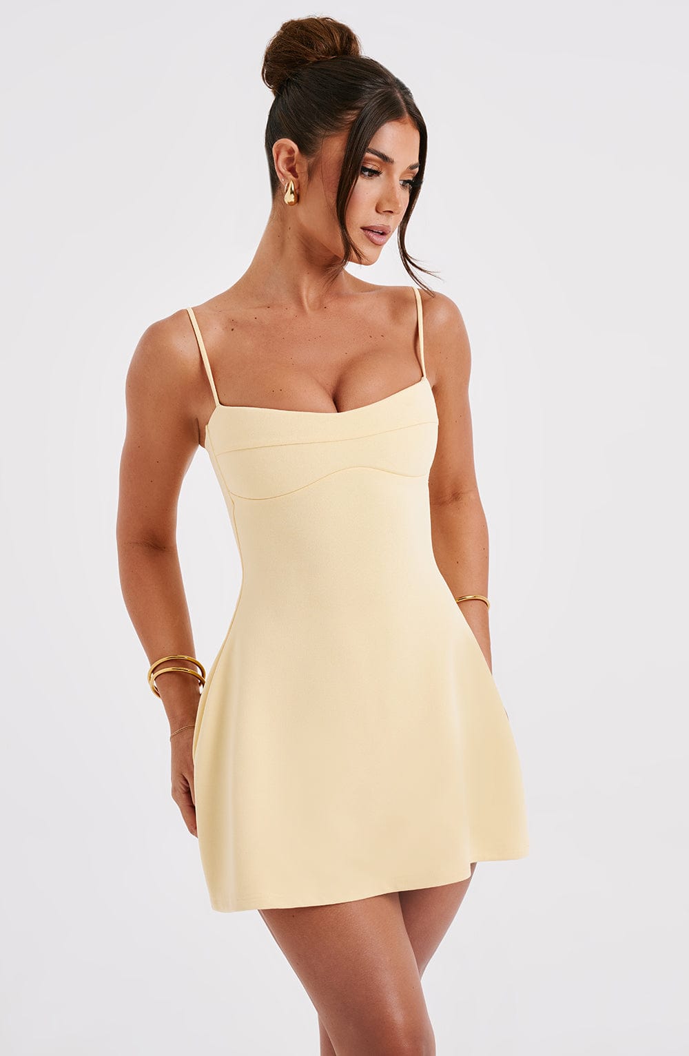 Dakota Mini Dress - Lemon - Napalia