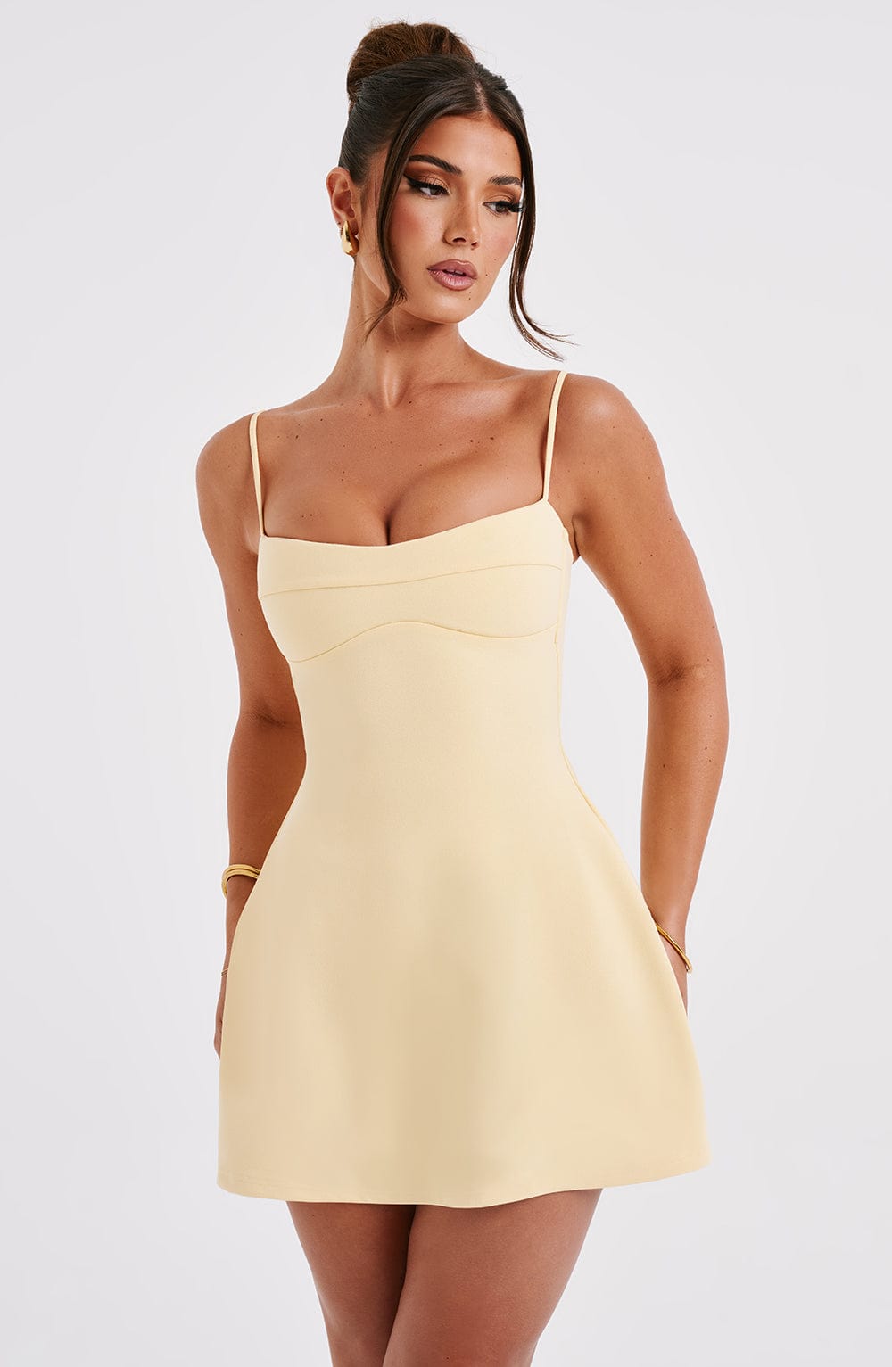 Dakota Mini Dress - Lemon - Napalia