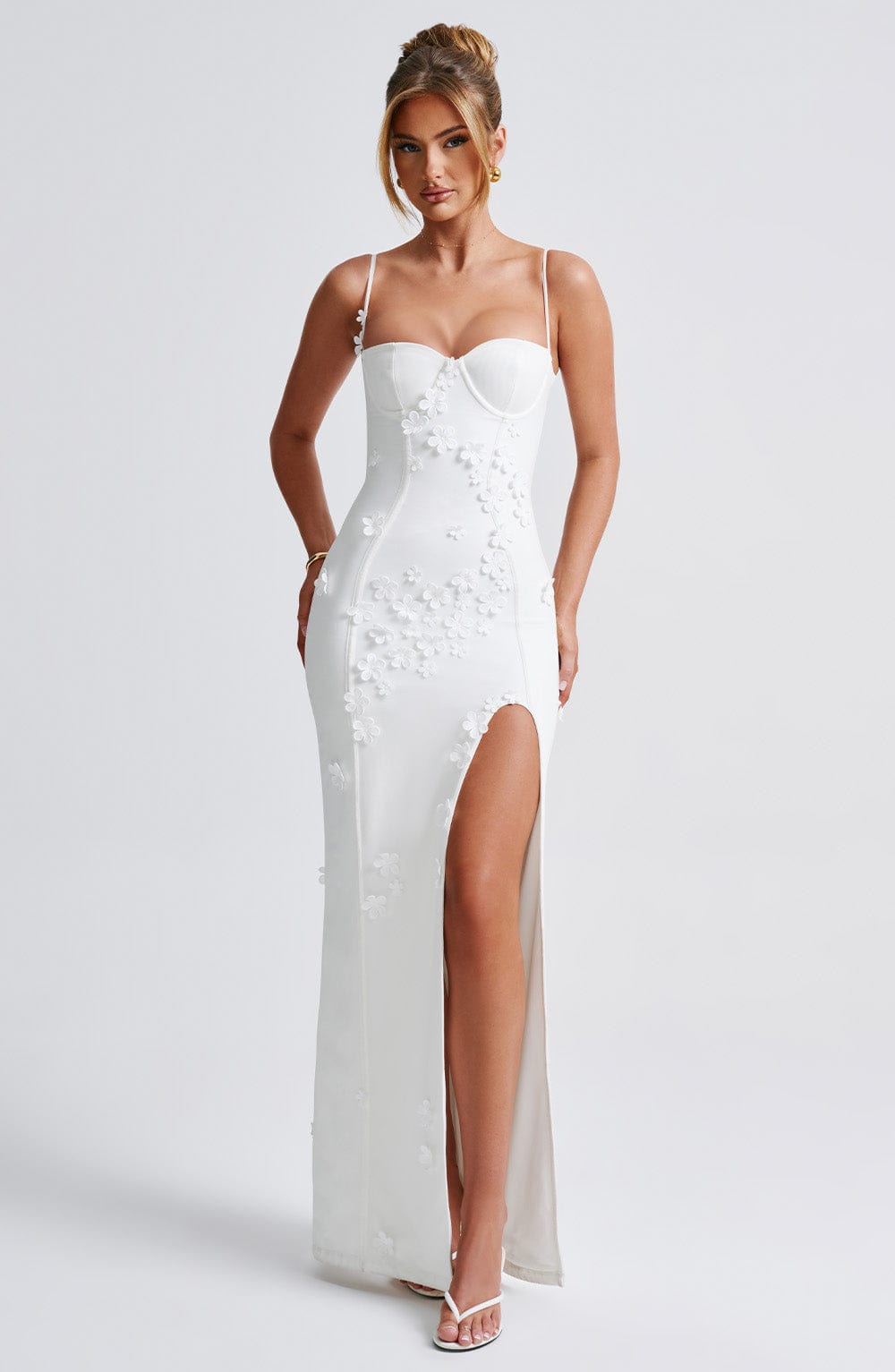 Dalary Maxi Dress - Ivory Lined - Napalia