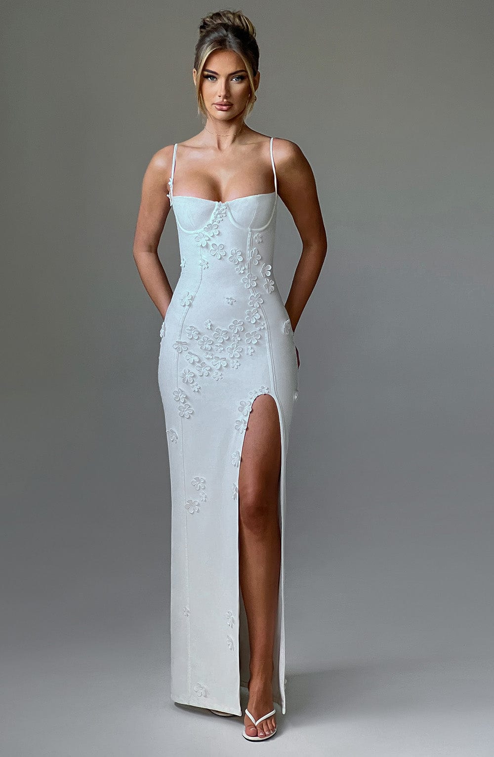 Dalary Maxi Dress - Ivory Lined - Napalia