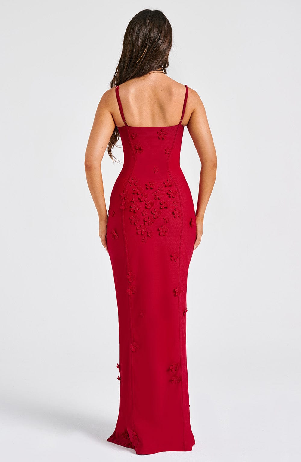 Dalary Maxi Dress - Red Lined - Napalia