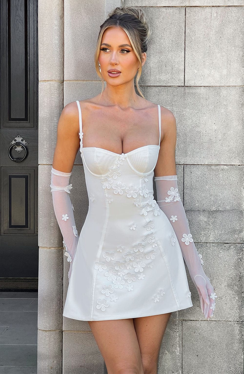 Dalary Mini Dress - Ivory - Napalia