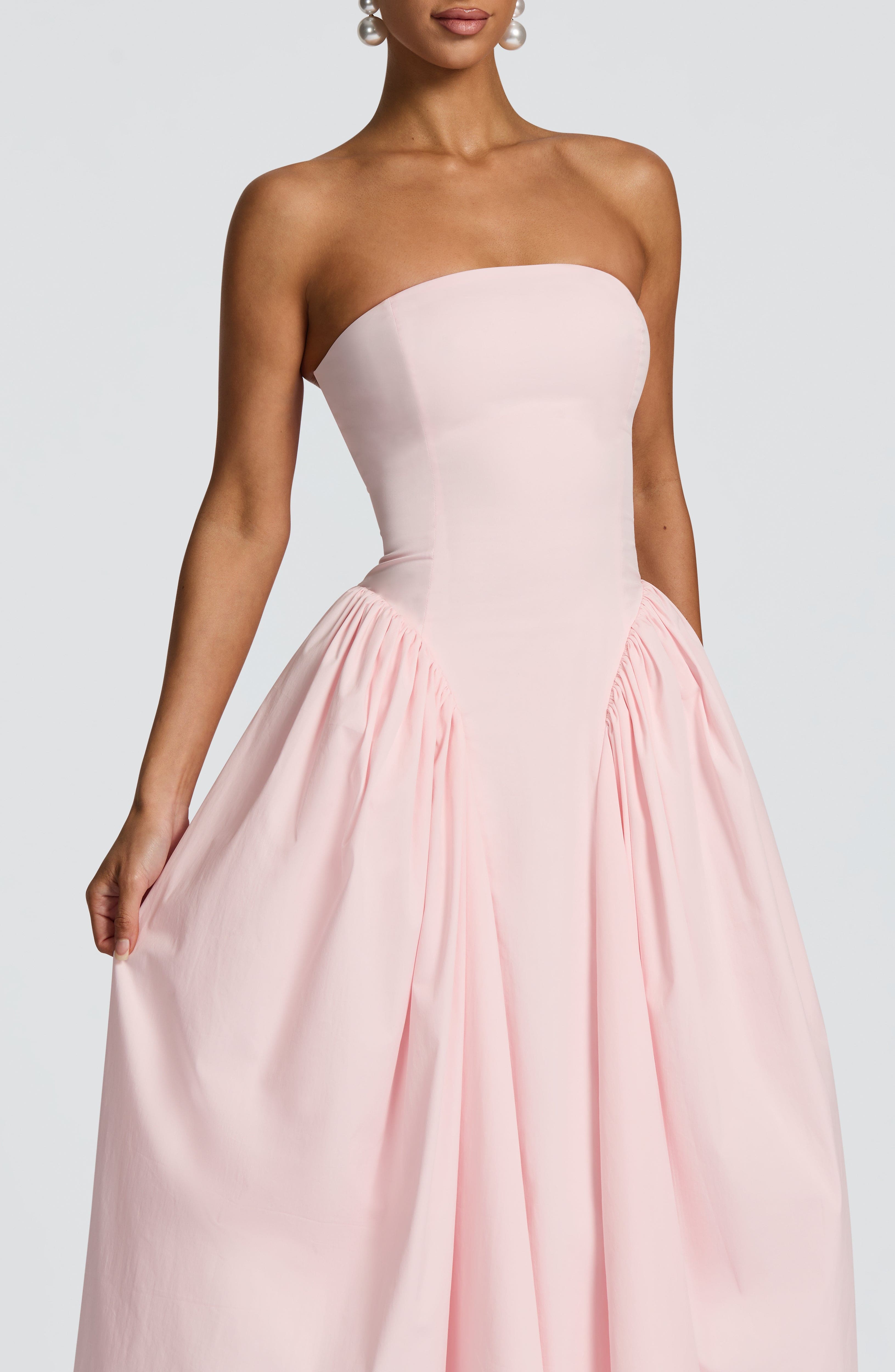 Darla Midi Dress - Blush - Napalia