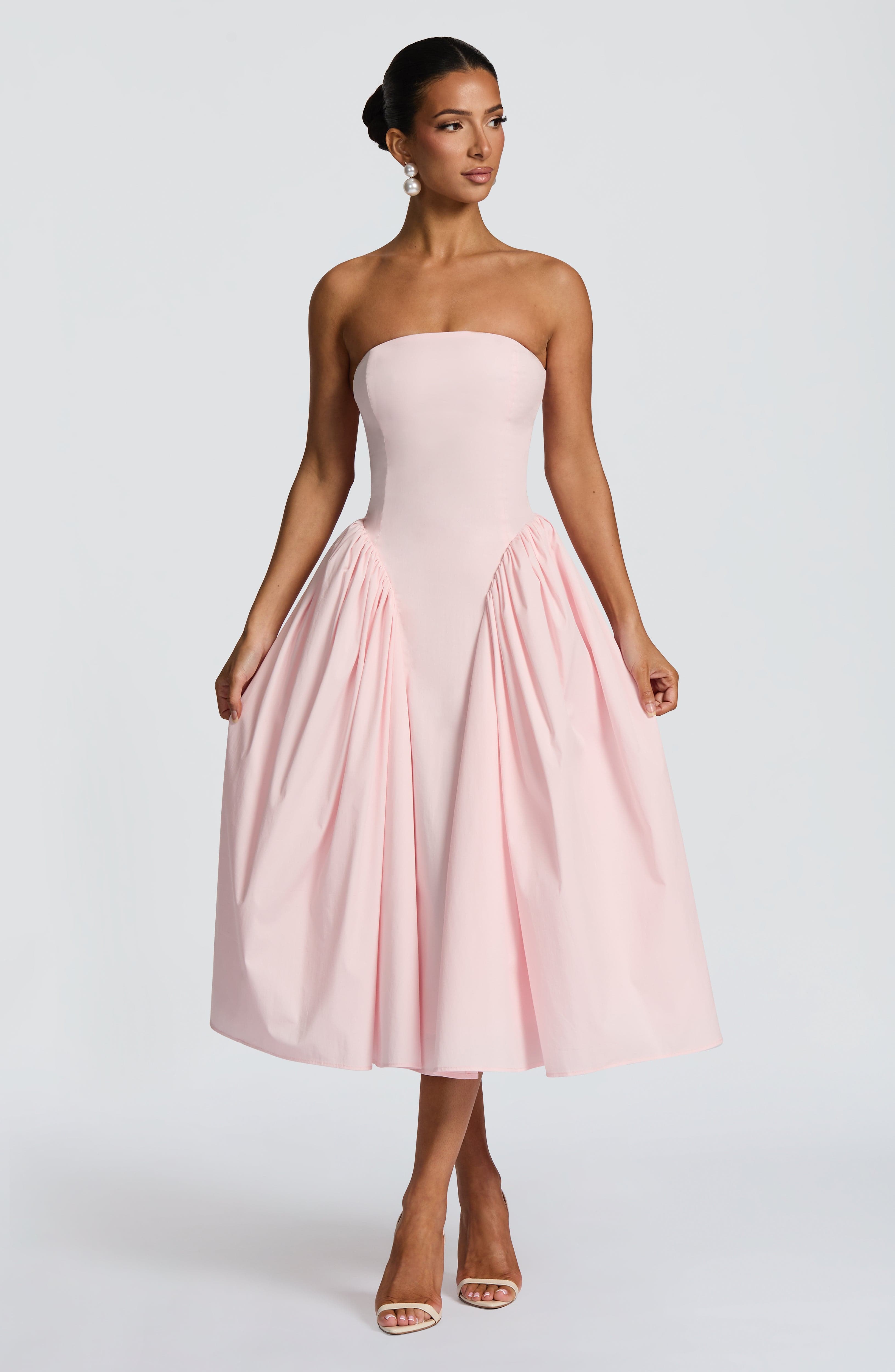 Darla Midi Dress - Blush - Napalia