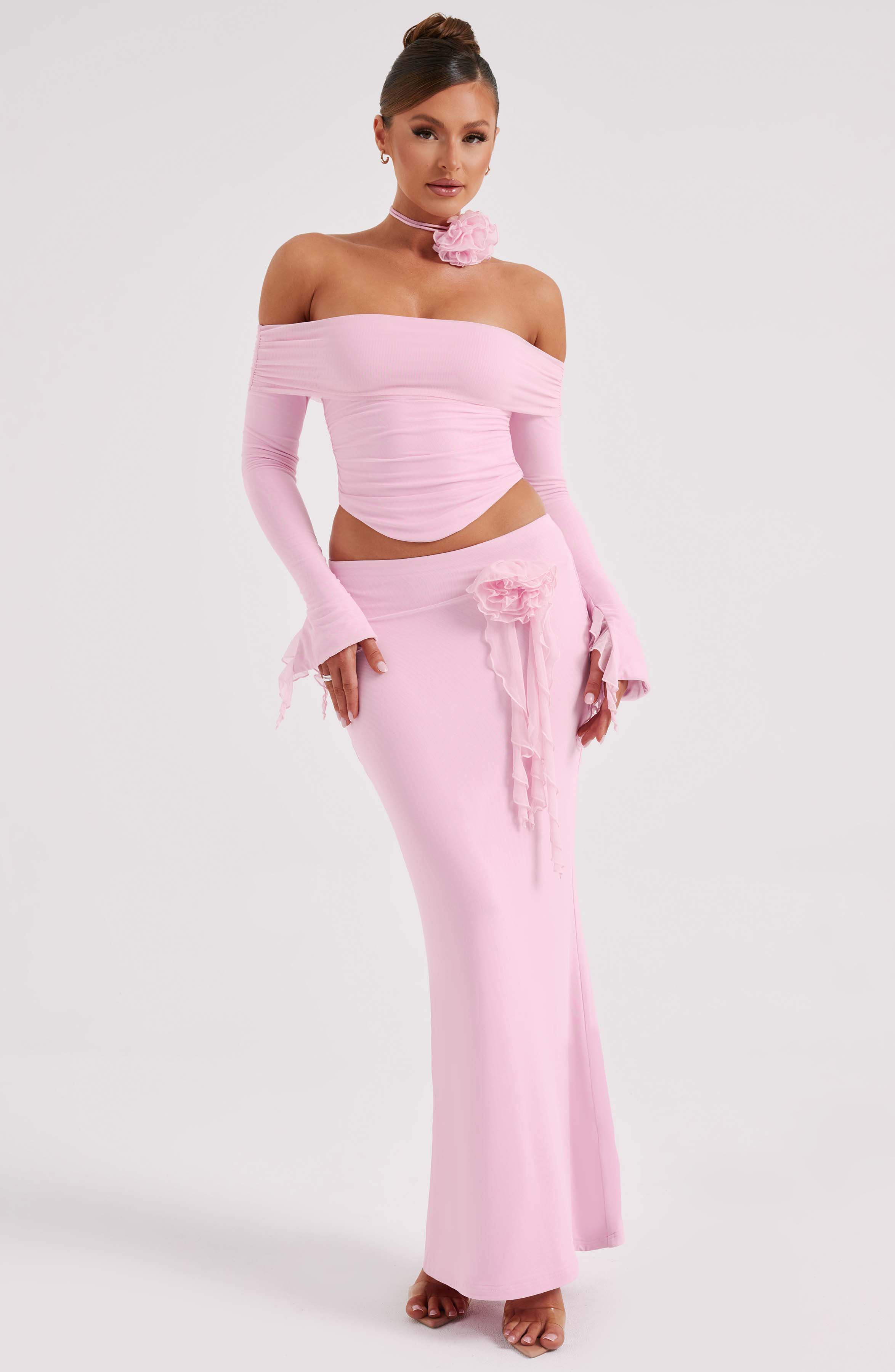 Deema Maxi Skirt - Pink - Napalia