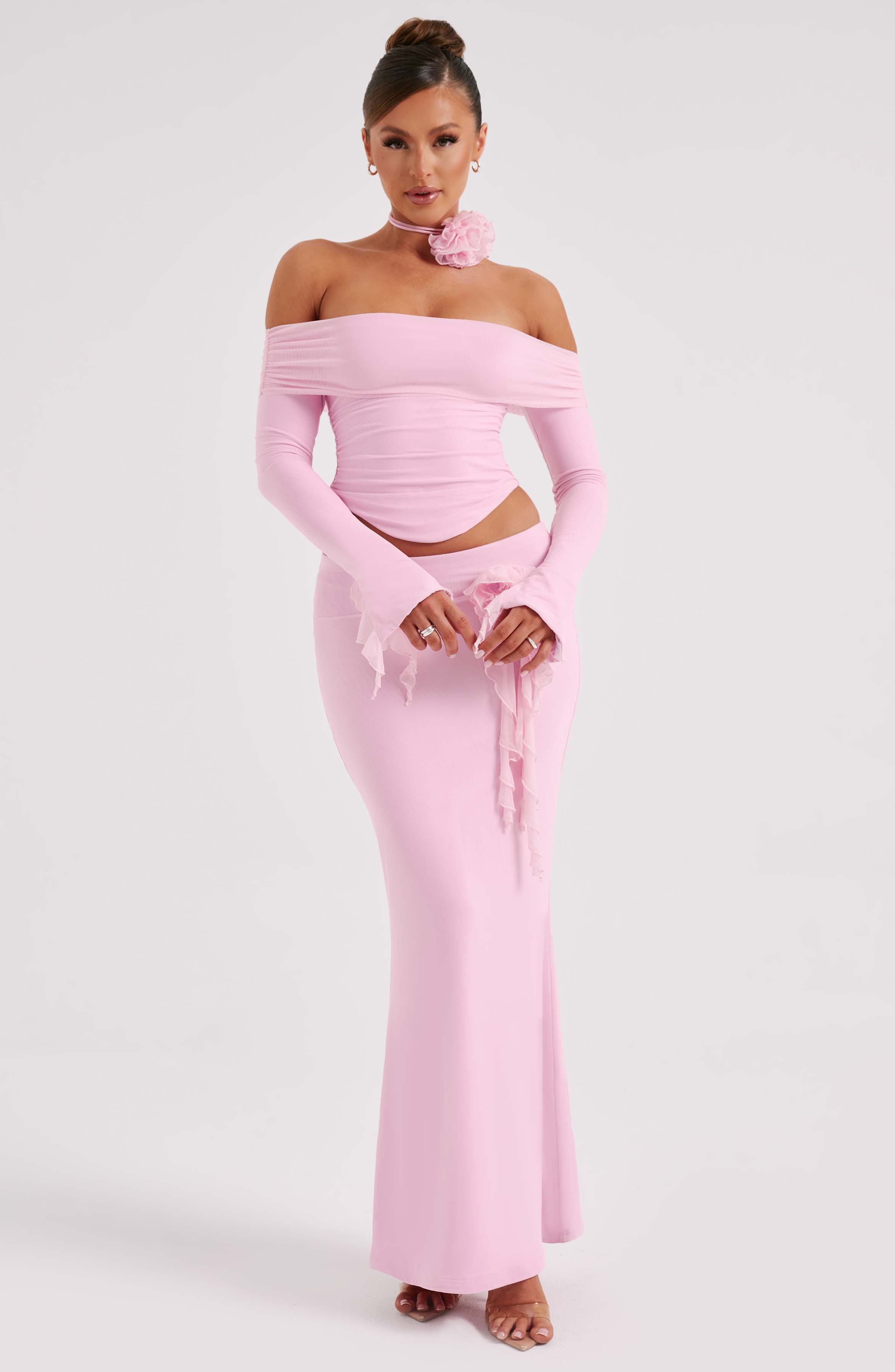 Deema Maxi Skirt - Pink - Napalia