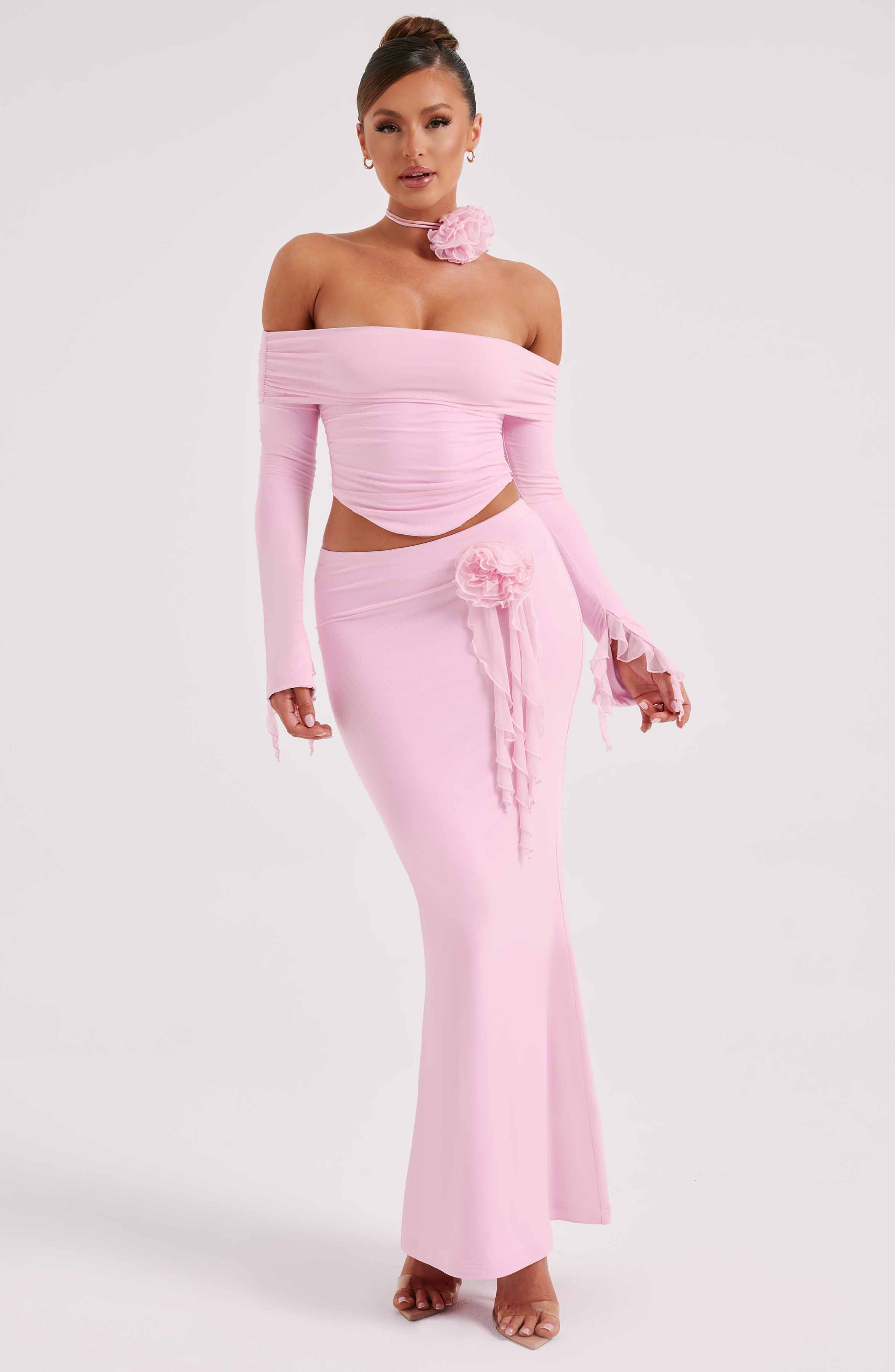 Deema Maxi Skirt - Pink - Napalia
