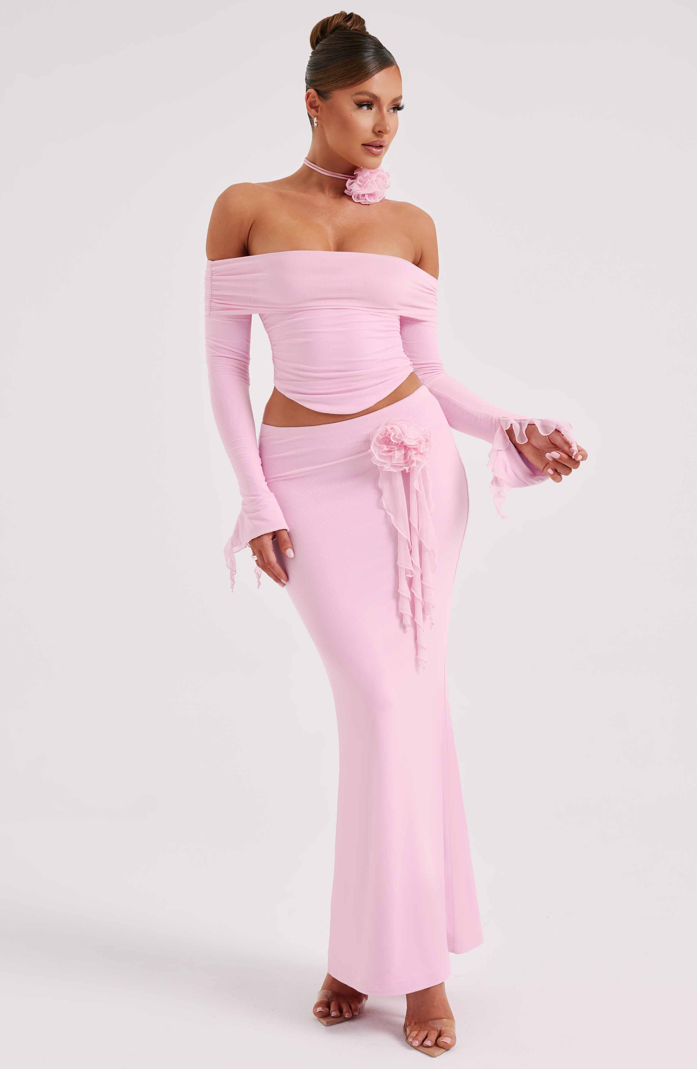 Deema Maxi Skirt - Pink - Napalia