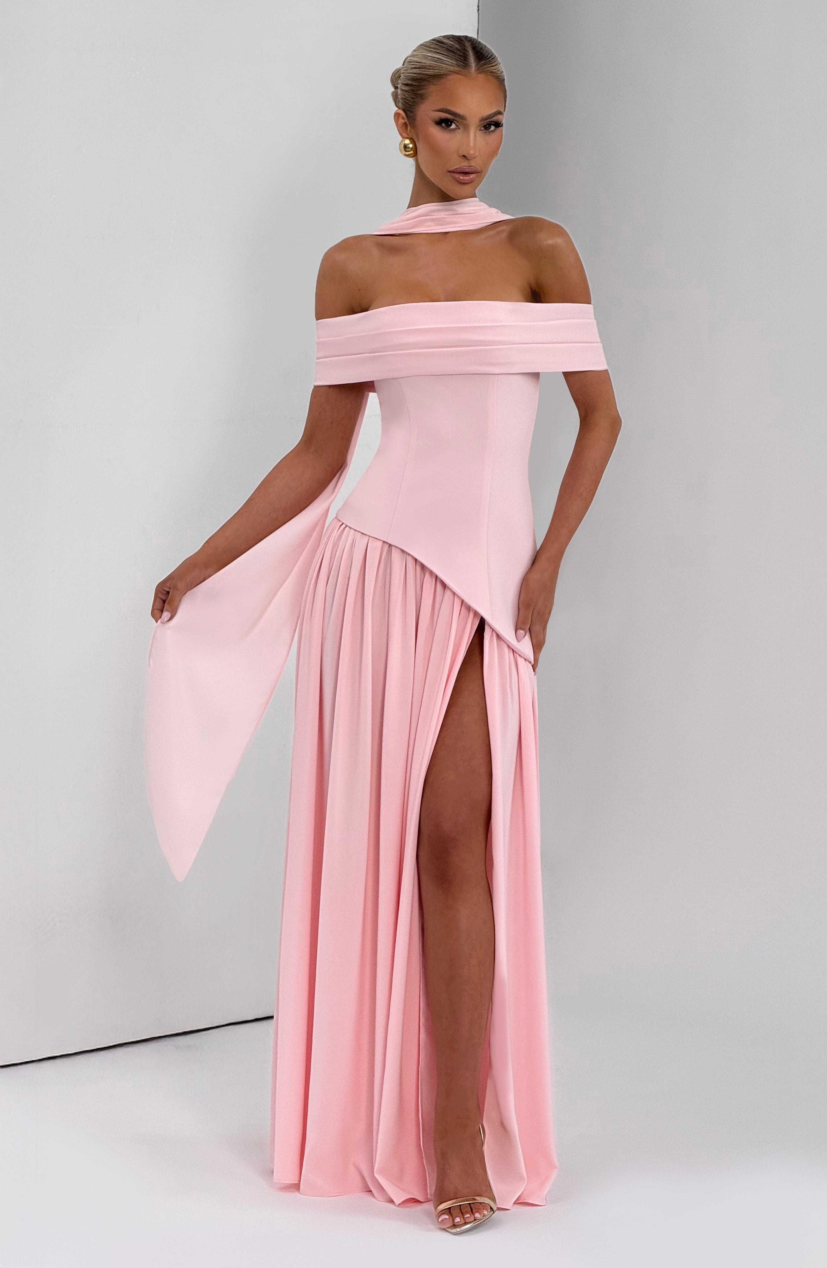 Delilah Maxi Dress - Blush - Napalia