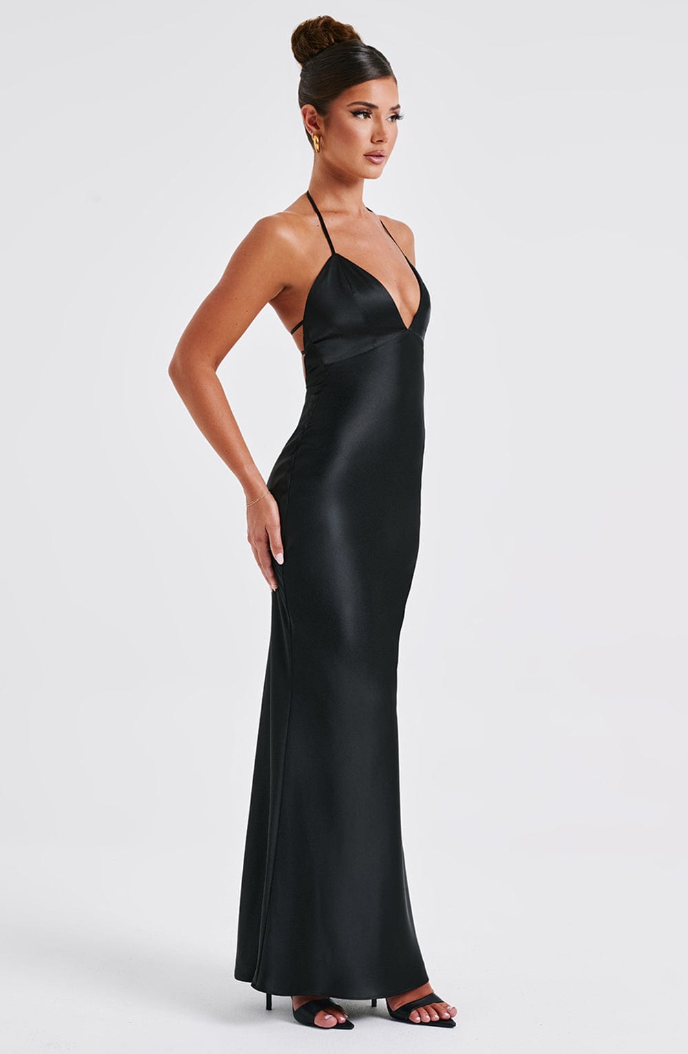 Delphine Maxi Dress - Black - Napalia