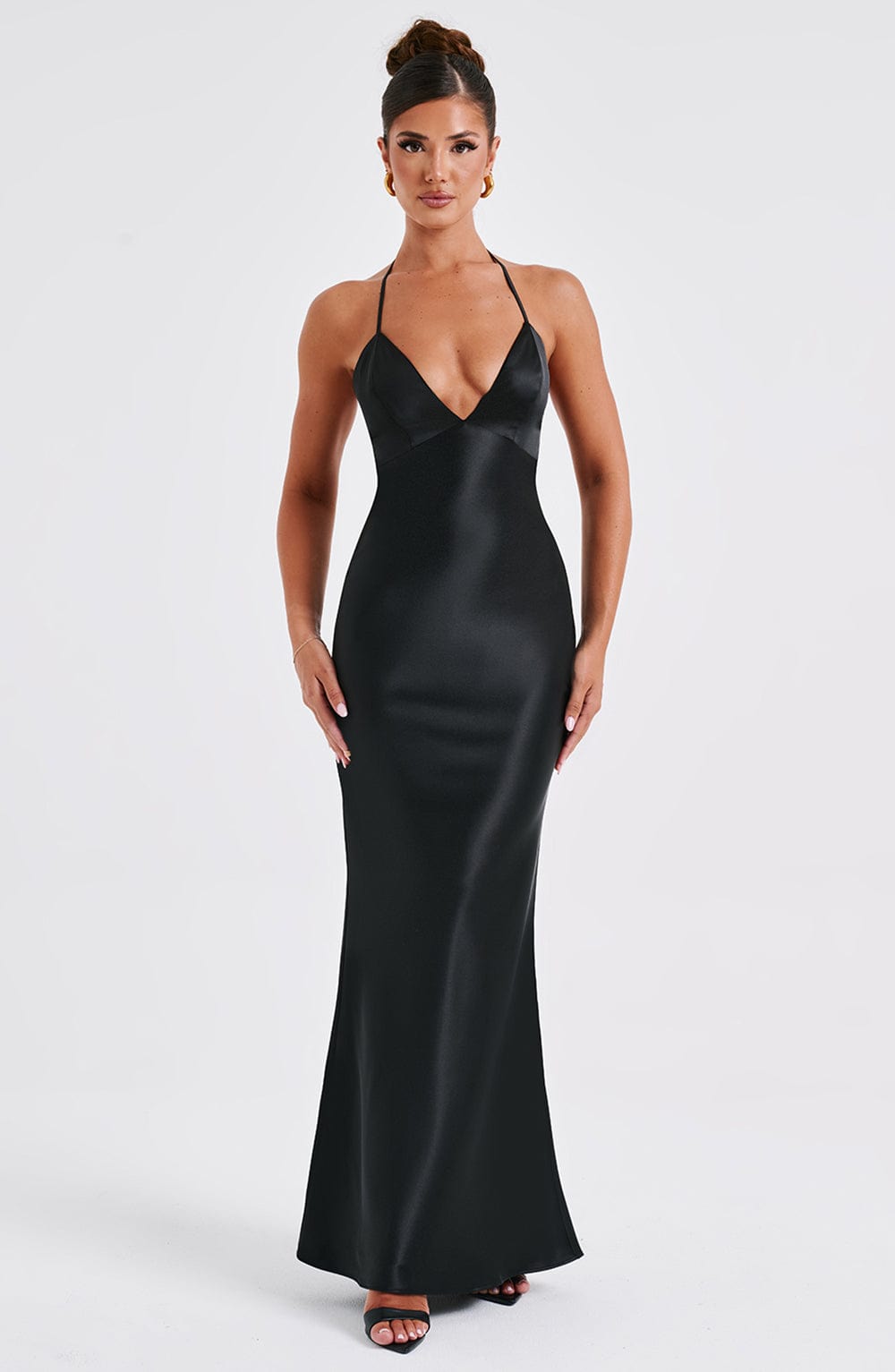 Delphine Maxi Dress - Black - Napalia