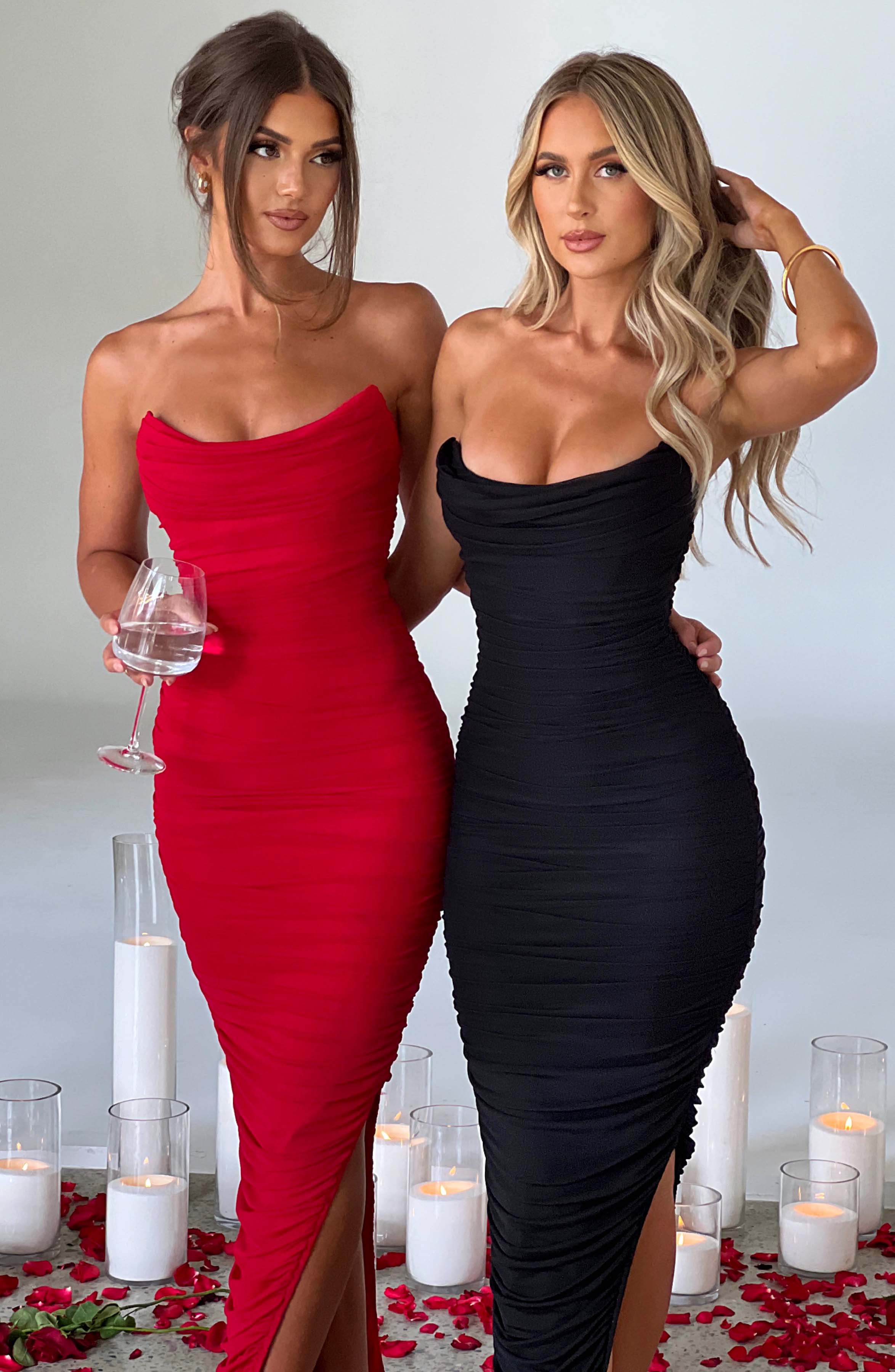 Demi Maxi Dress - Red - Napalia