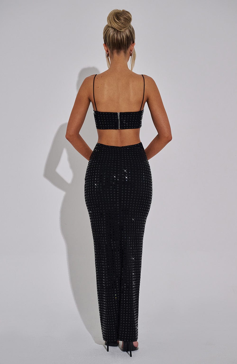 Dimity Maxi Skirt - Black - Napalia