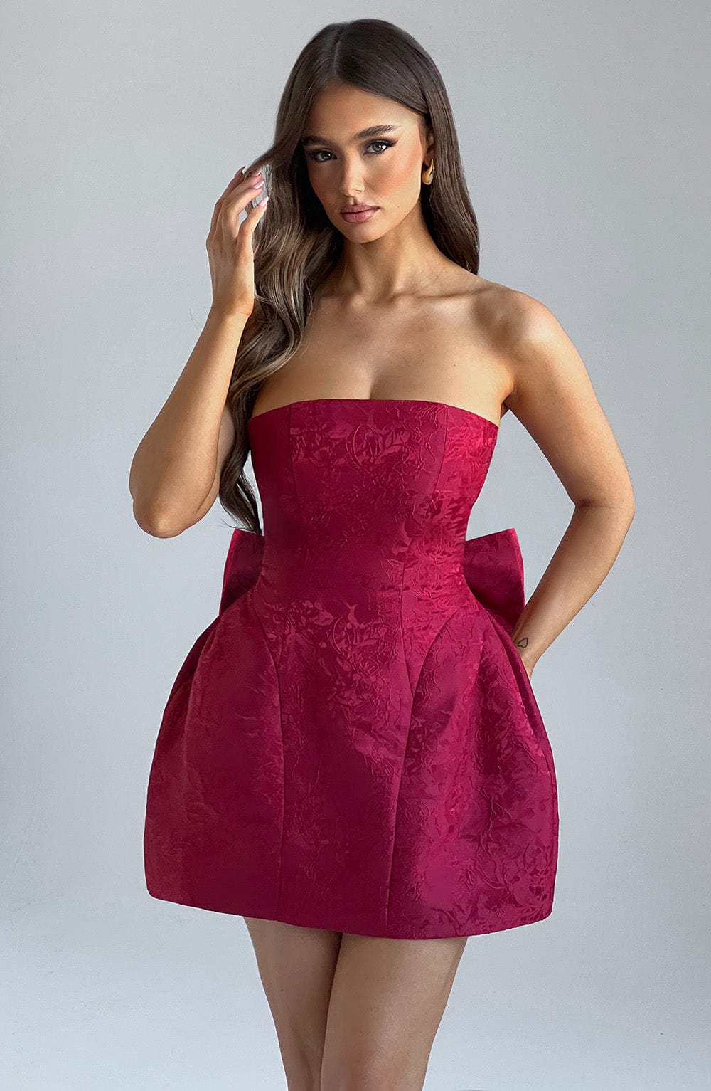 Elenora Mini Dress - Red - Napalia