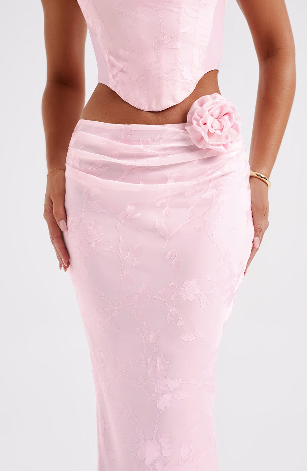 Elizabeth Maxi Skirt - Blush - Napalia