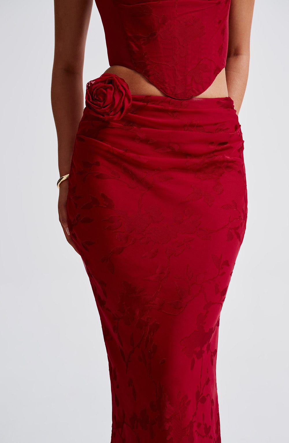 Elizabeth Maxi Skirt - Red - Napalia