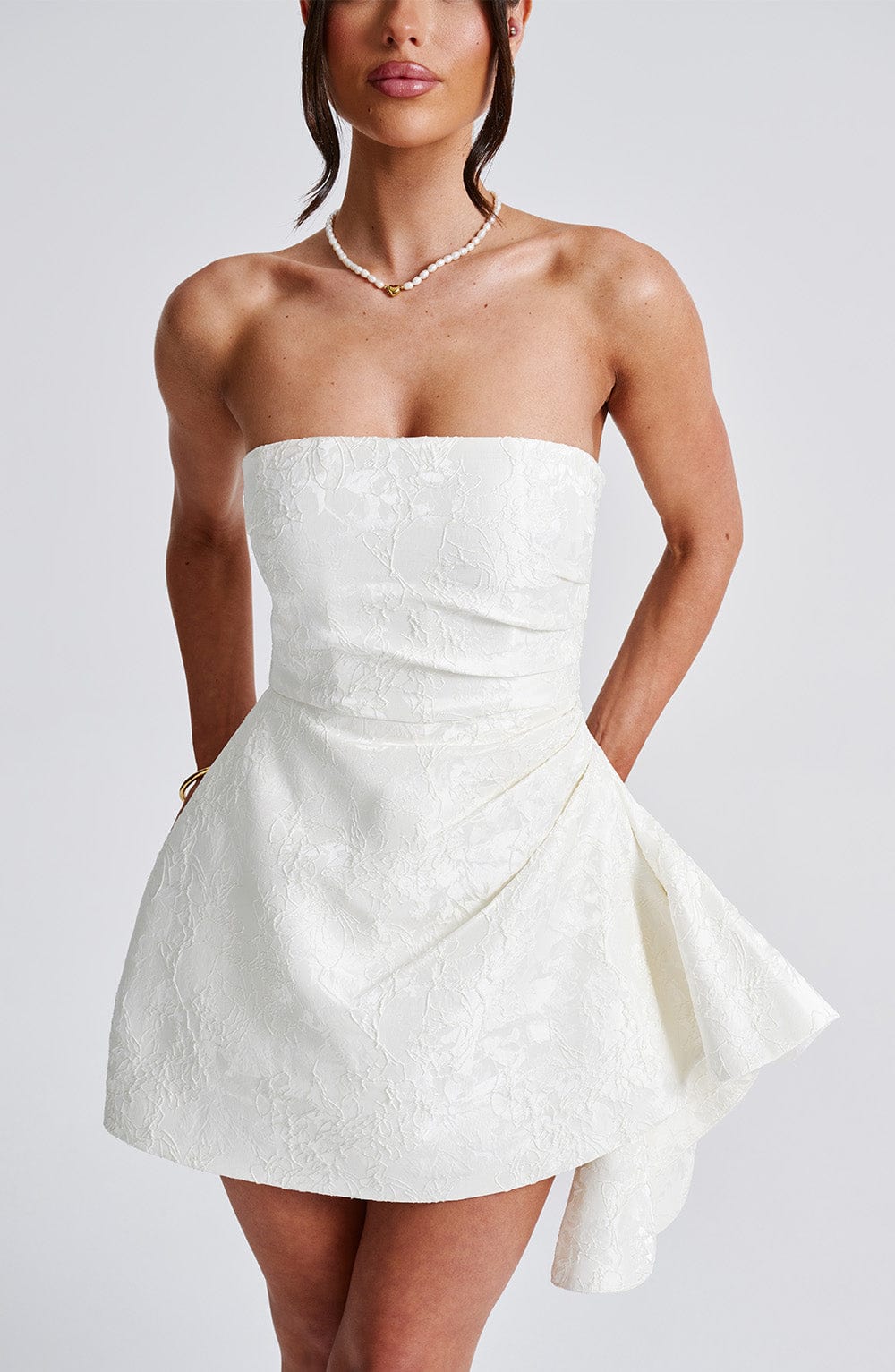 Elodie Playsuit - Ivory - Napalia