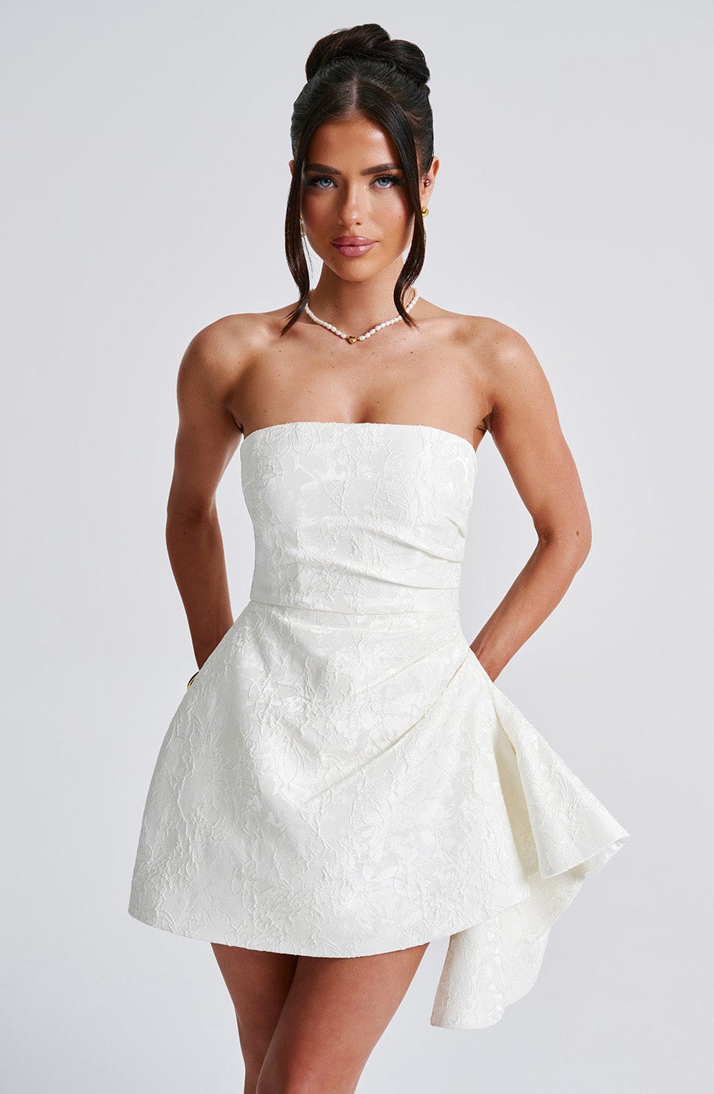 Elodie Playsuit - Ivory - Napalia