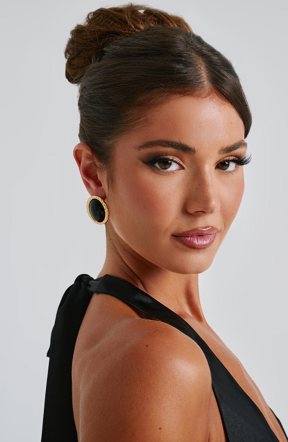 Eloise Earrings - Black/Gold - Napalia