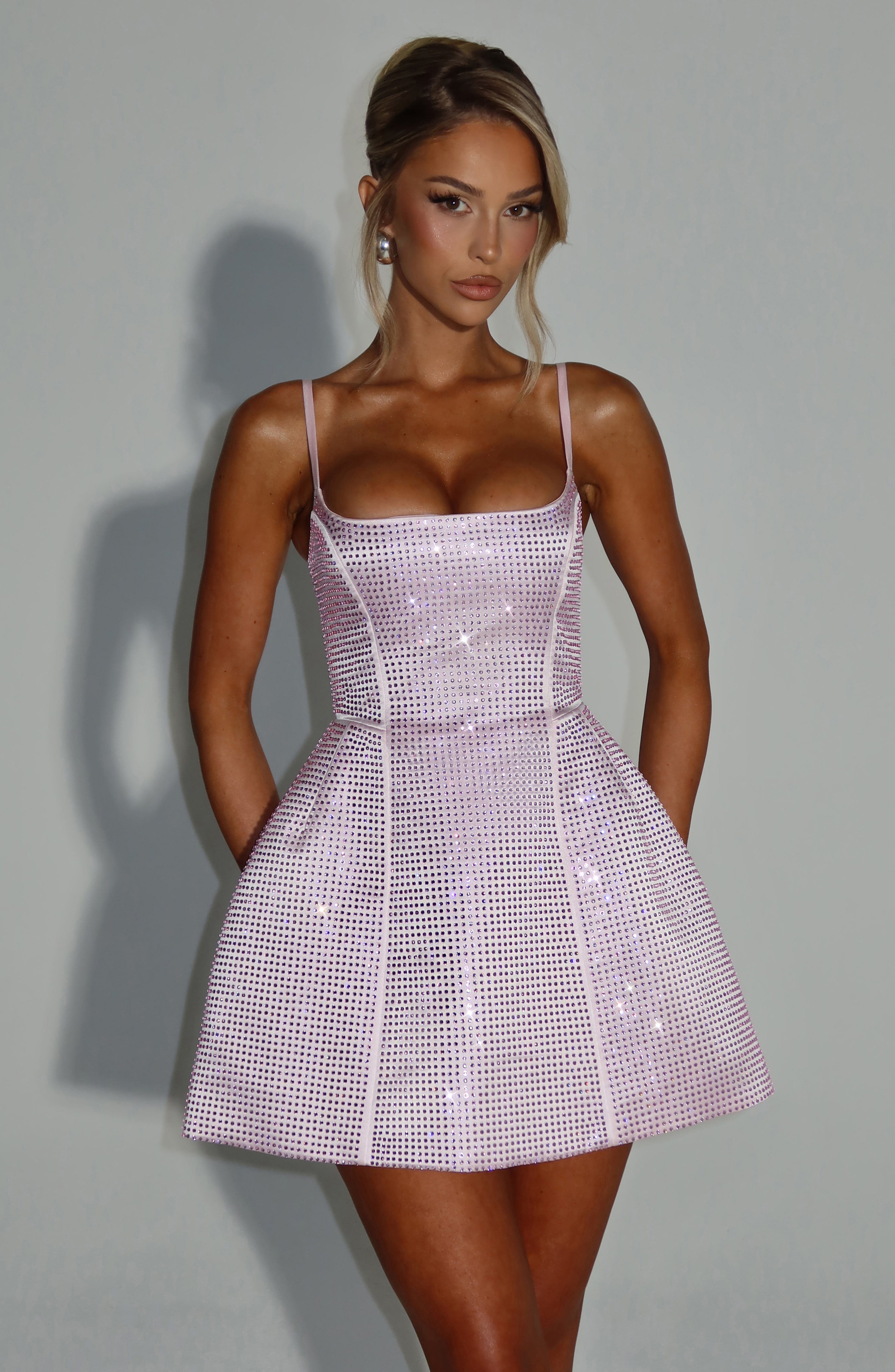 Emma Mini Dress - Blush - Napalia