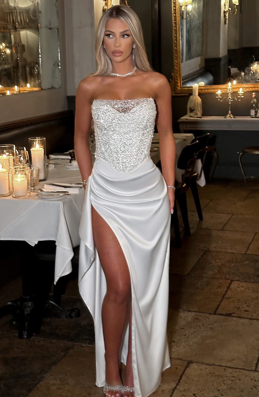 Emrielle Maxi Dress - Ivory - Napalia