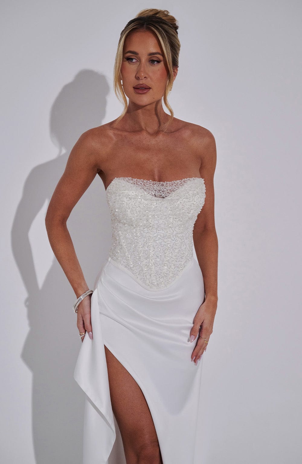 Emrielle Maxi Dress - Ivory - Napalia