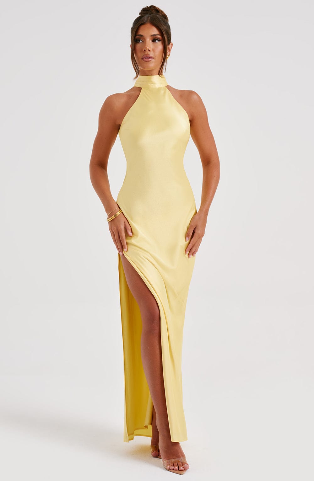 Etta Maxi Dress - Lemon - Napalia