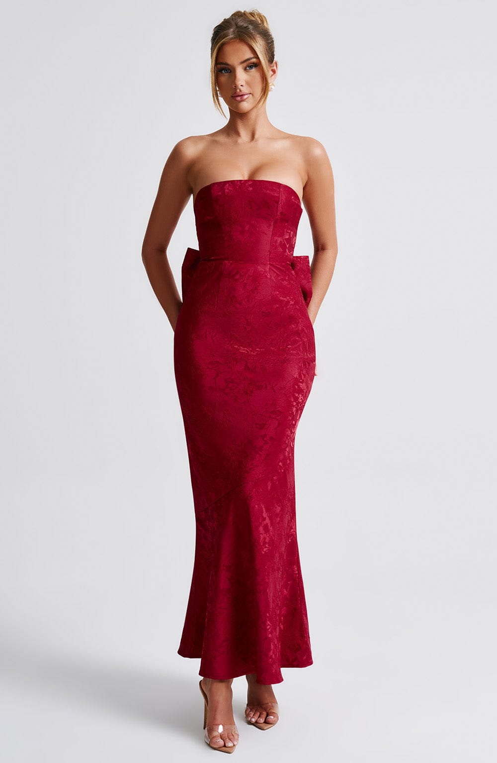 Felicity Maxi Dress - Red - Napalia