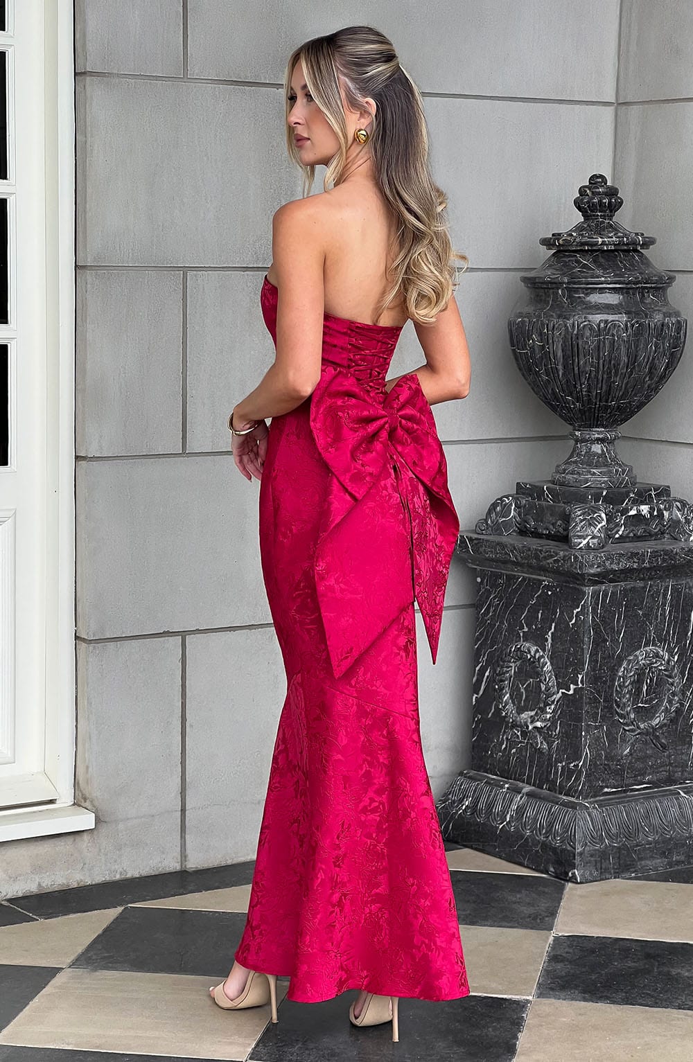Felicity Maxi Dress - Red - Napalia