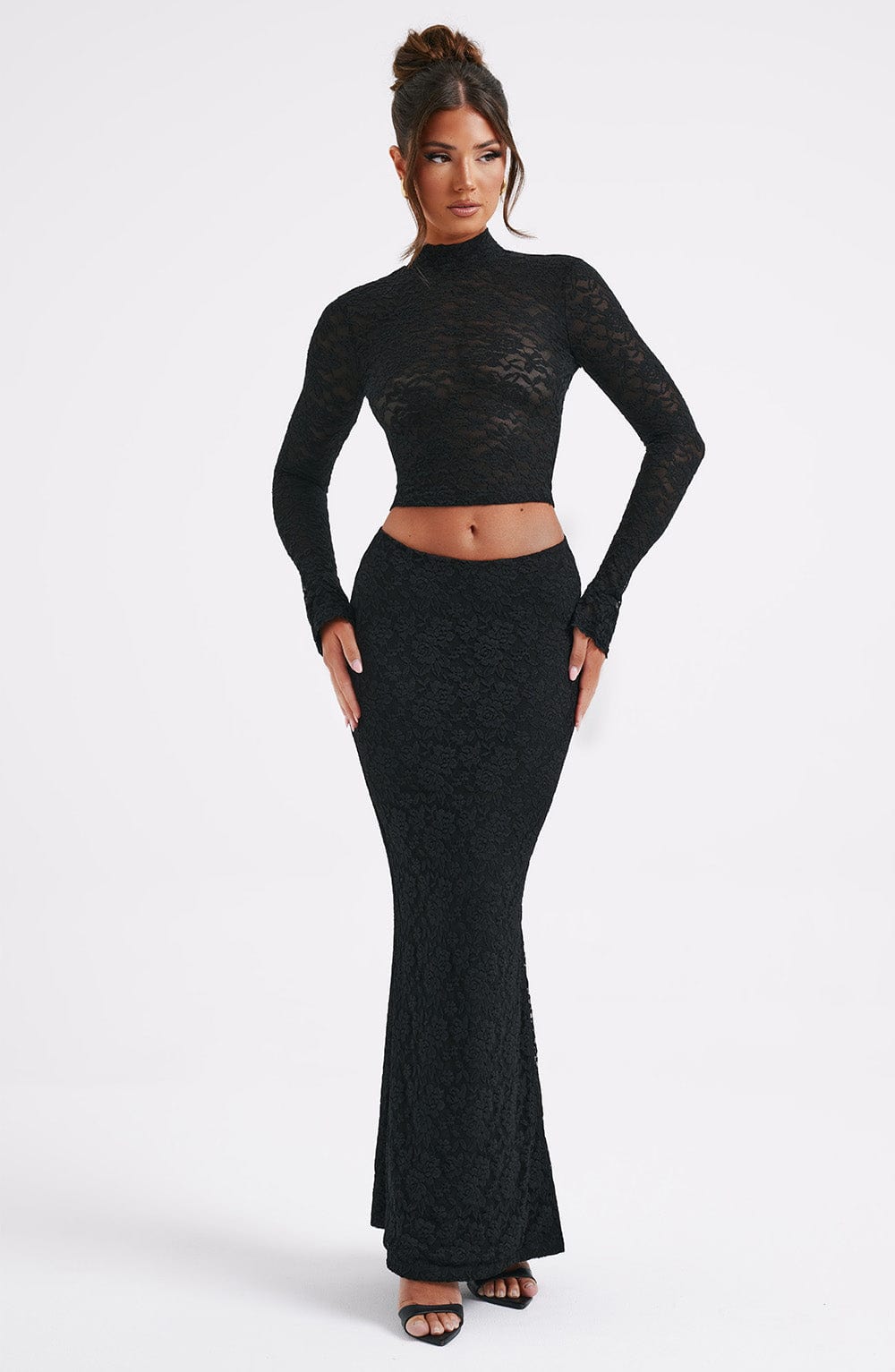 Fernanda Maxi Skirt - Black - Napalia