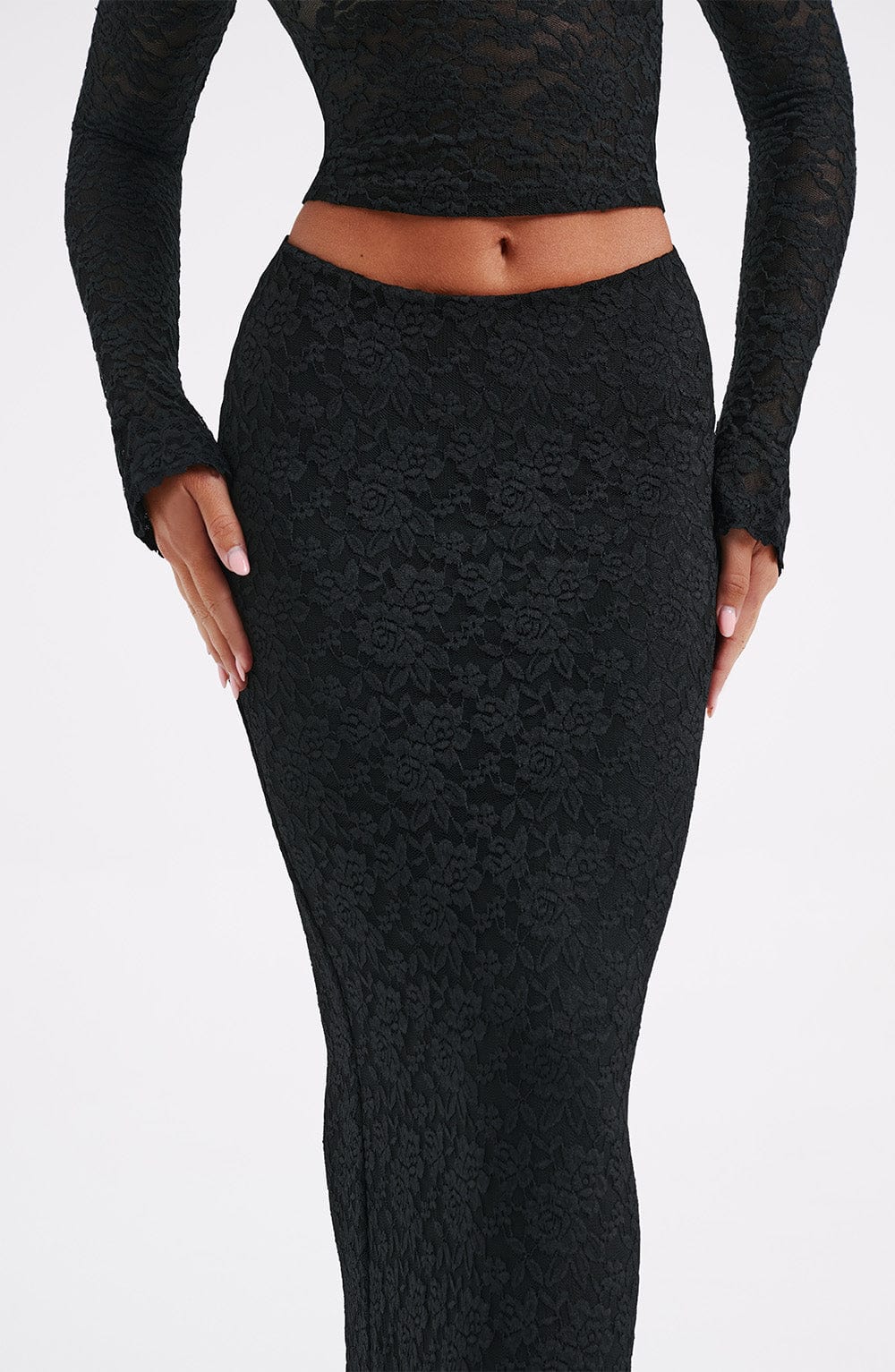 Fernanda Maxi Skirt - Black - Napalia