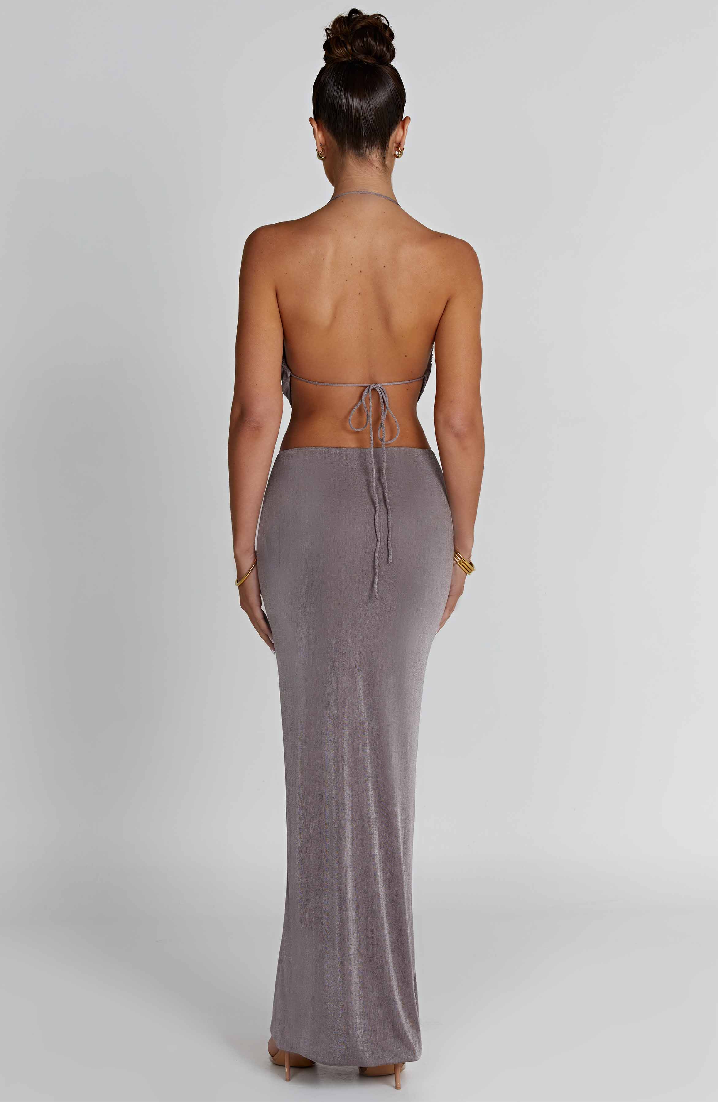 Fifi Maxi Skirt - Charcoal - Napalia