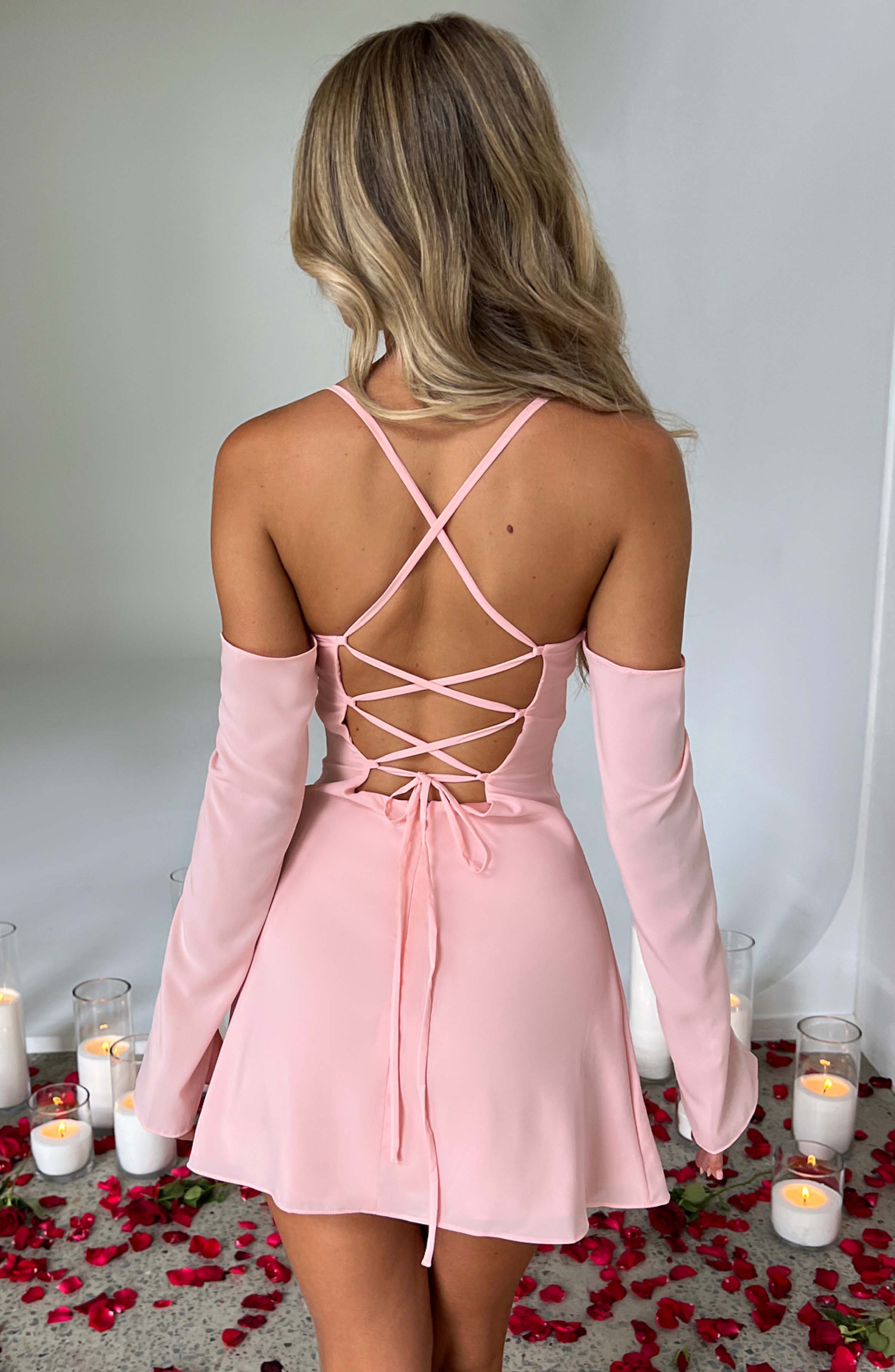 Fiona Mini Dress - Blush - Napalia