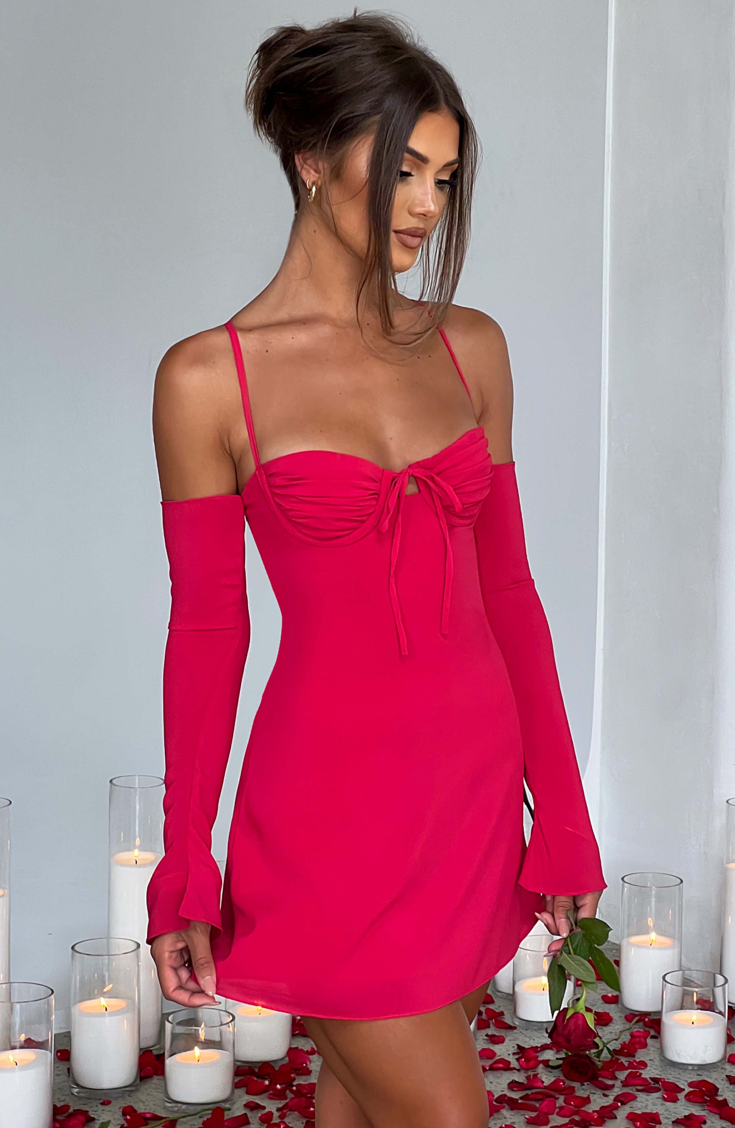 Fiona Mini Dress - Pink - Napalia