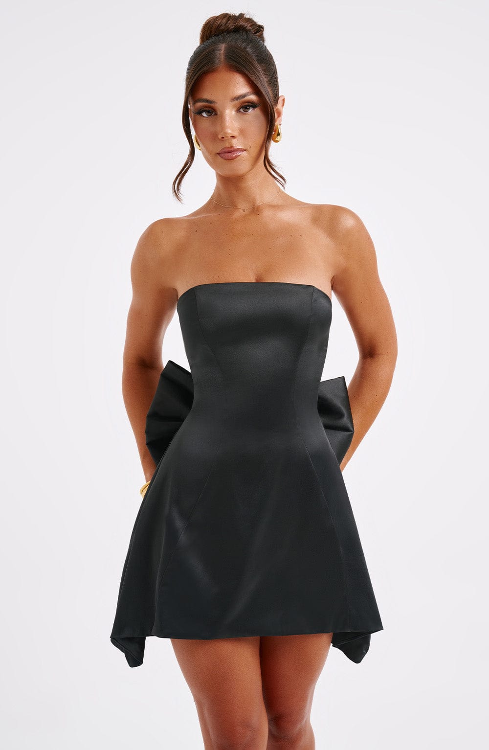 Freja Mini Dress - Black - Napalia