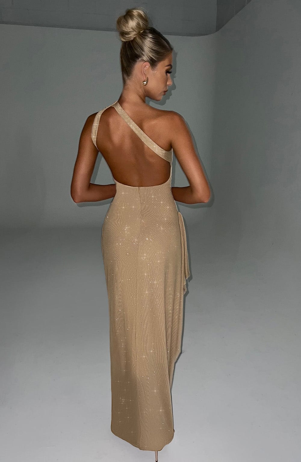 Genevieve Maxi Dress - Gold Sparkle - Napalia