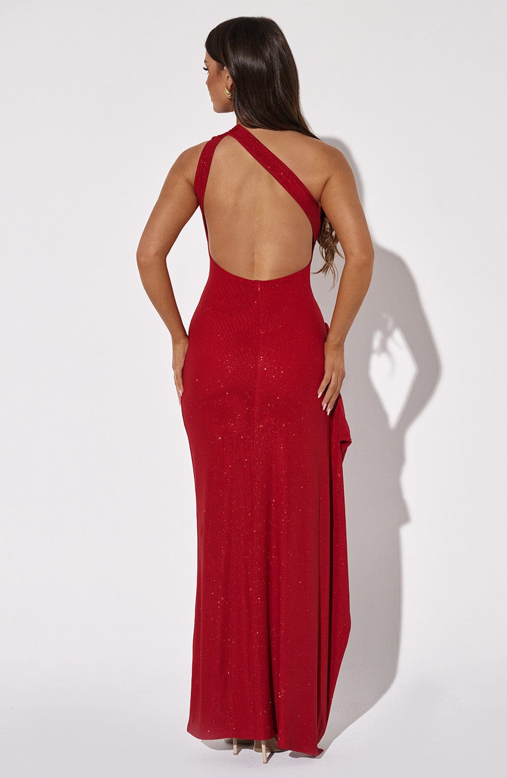 Genevieve Maxi Dress - Red Sparkle - Napalia