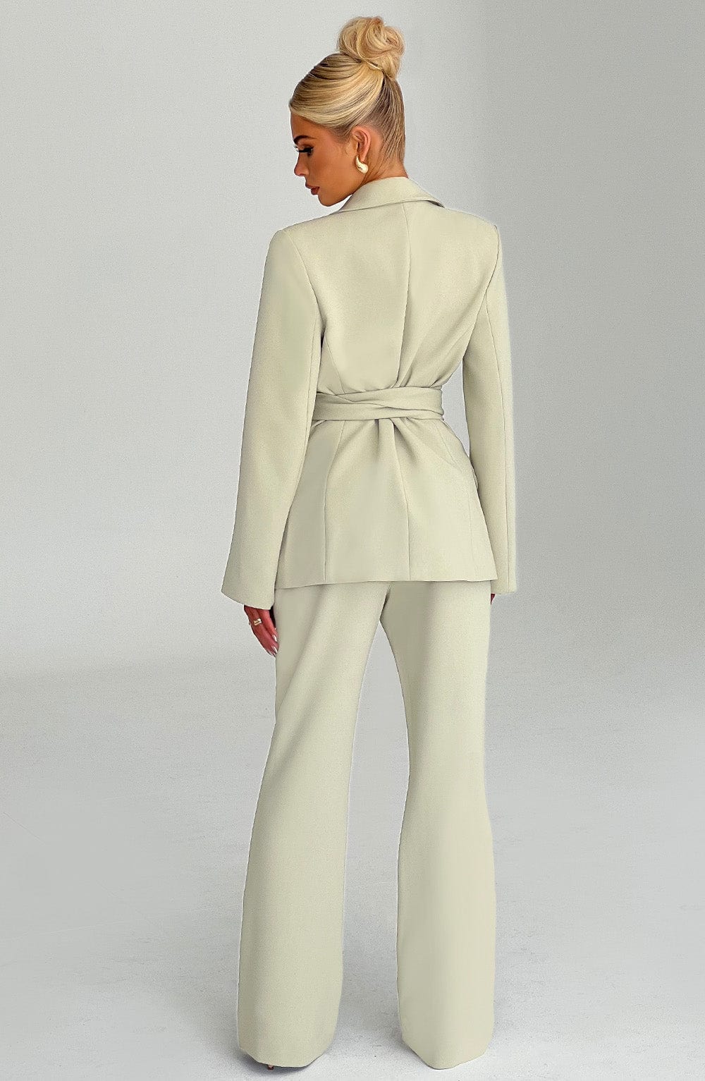 Hazel Suit Jacket - Sage - Napalia