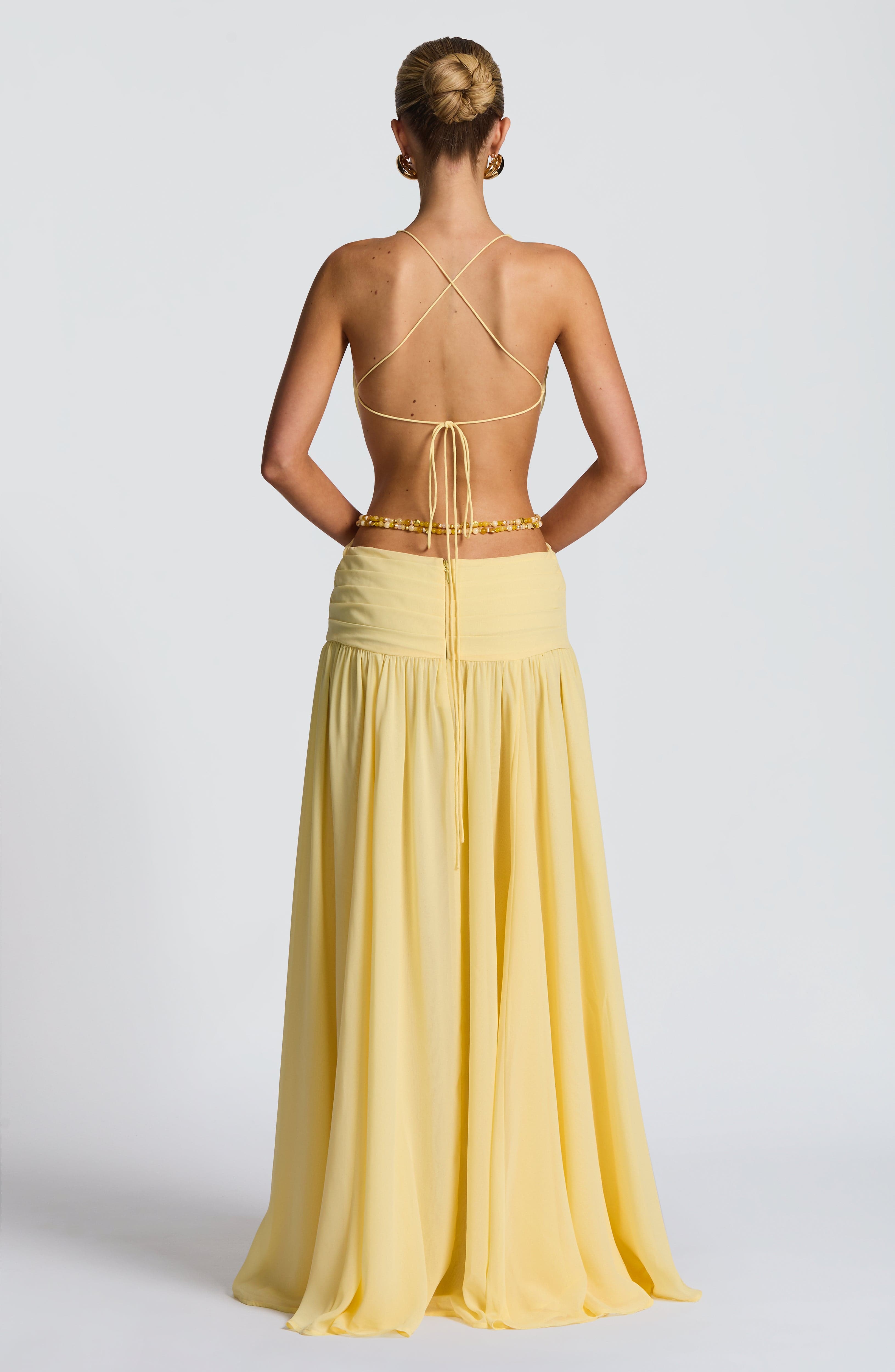Indianna Maxi Dress - Lemon - Napalia