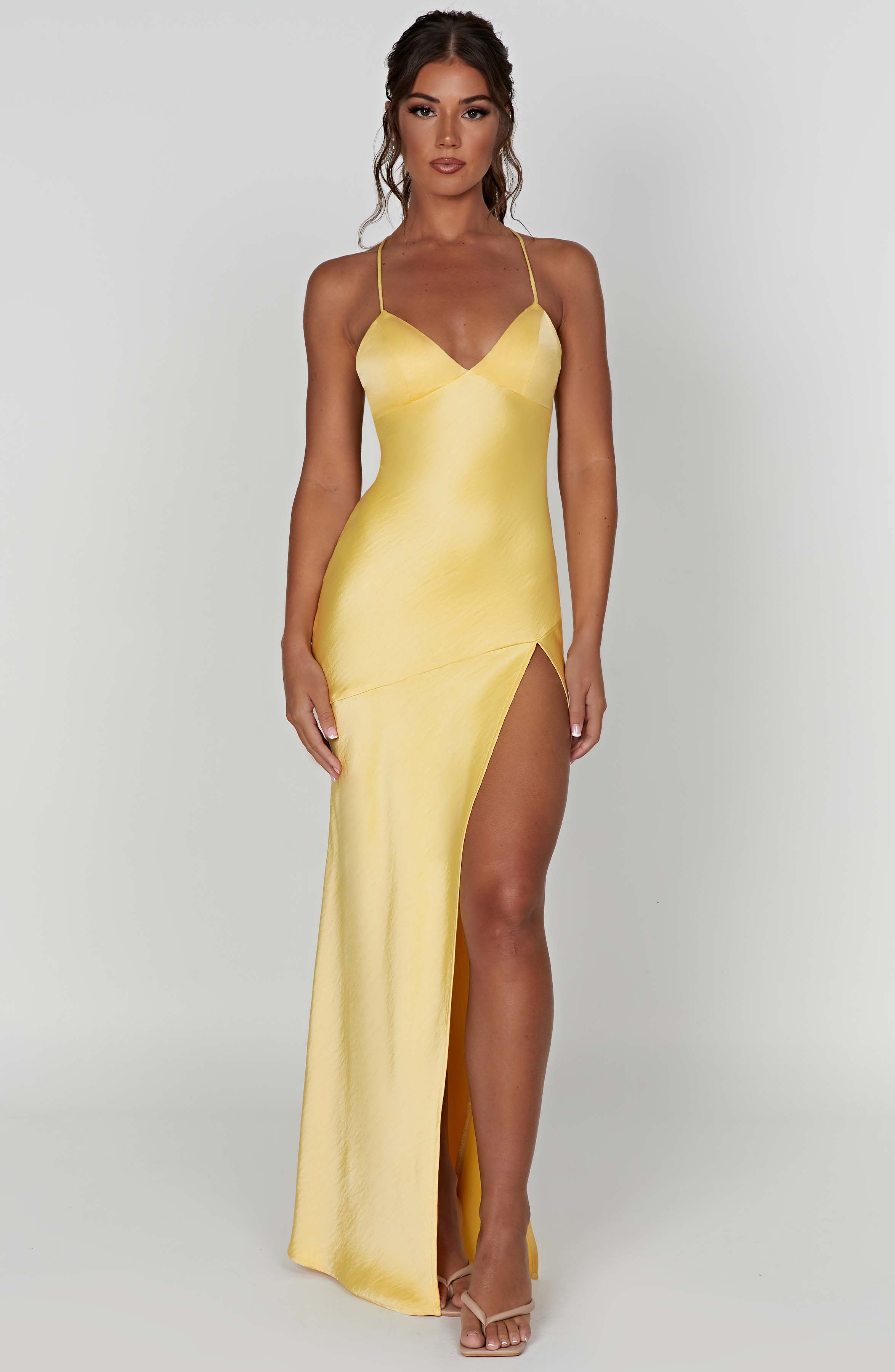 Isobel Maxi Dress - Lemon - Napalia
