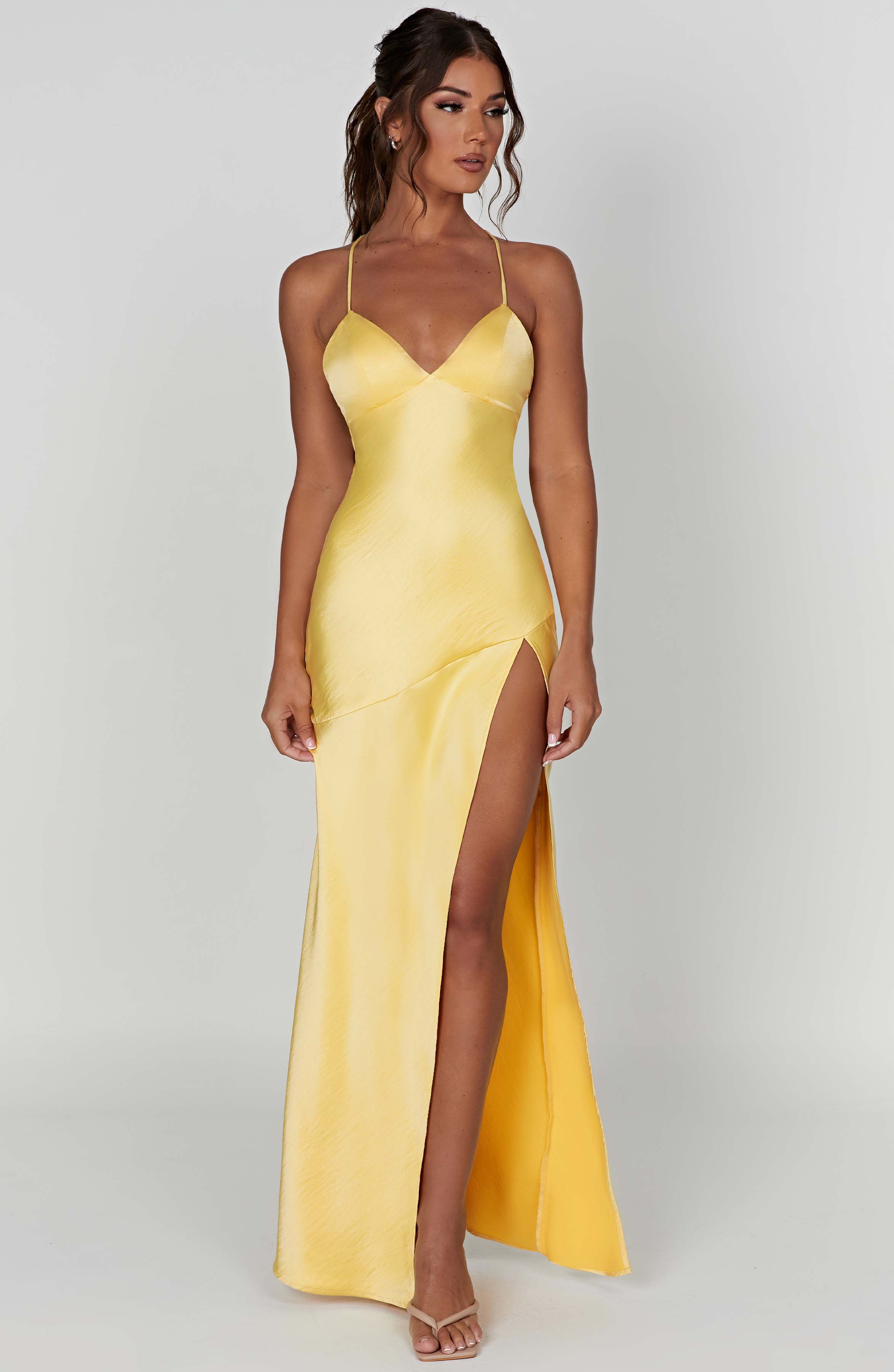 Isobel Maxi Dress - Lemon - Napalia